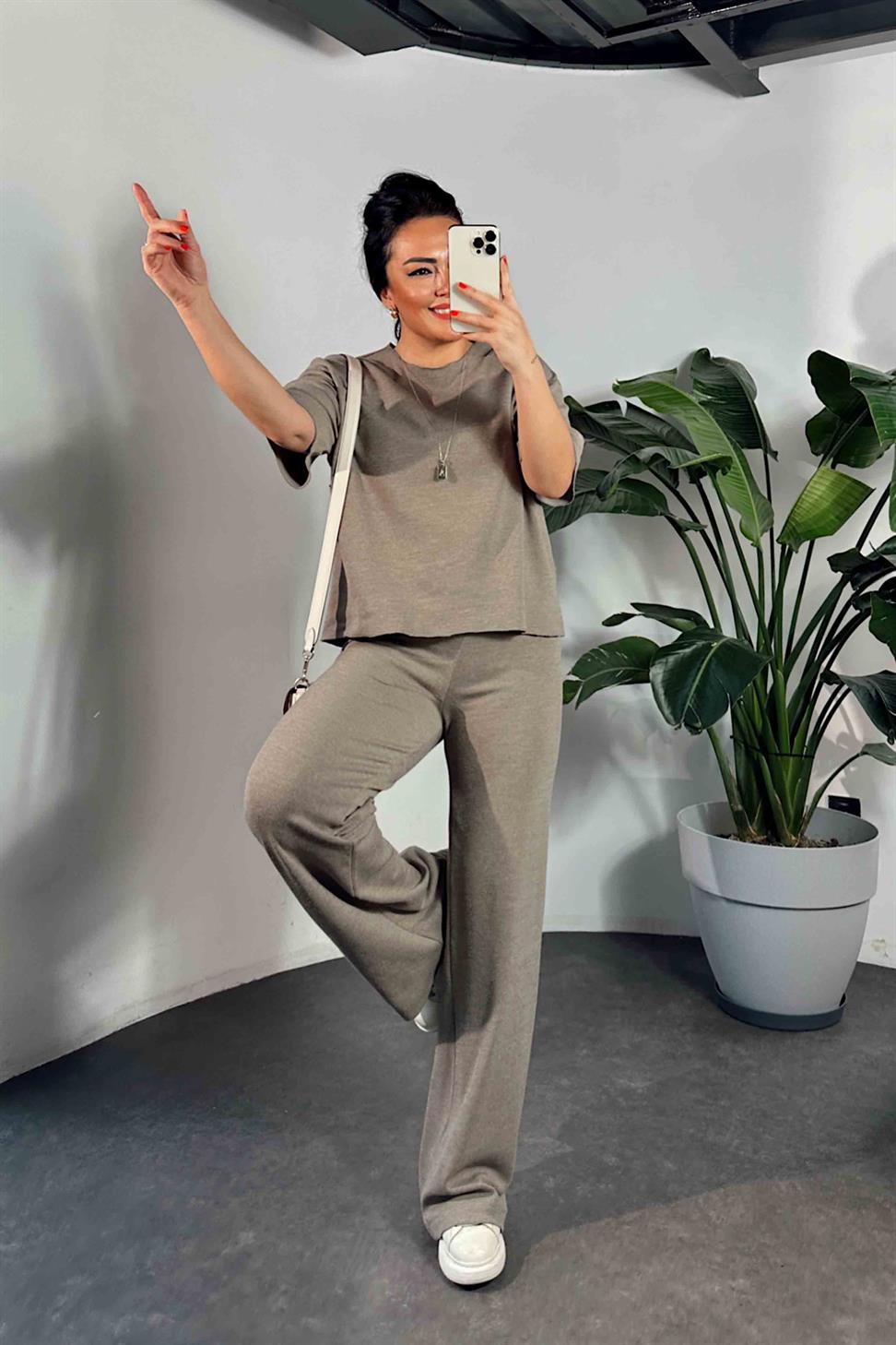 Premium Kalite Özel Dokuma Pike Takım Vizon