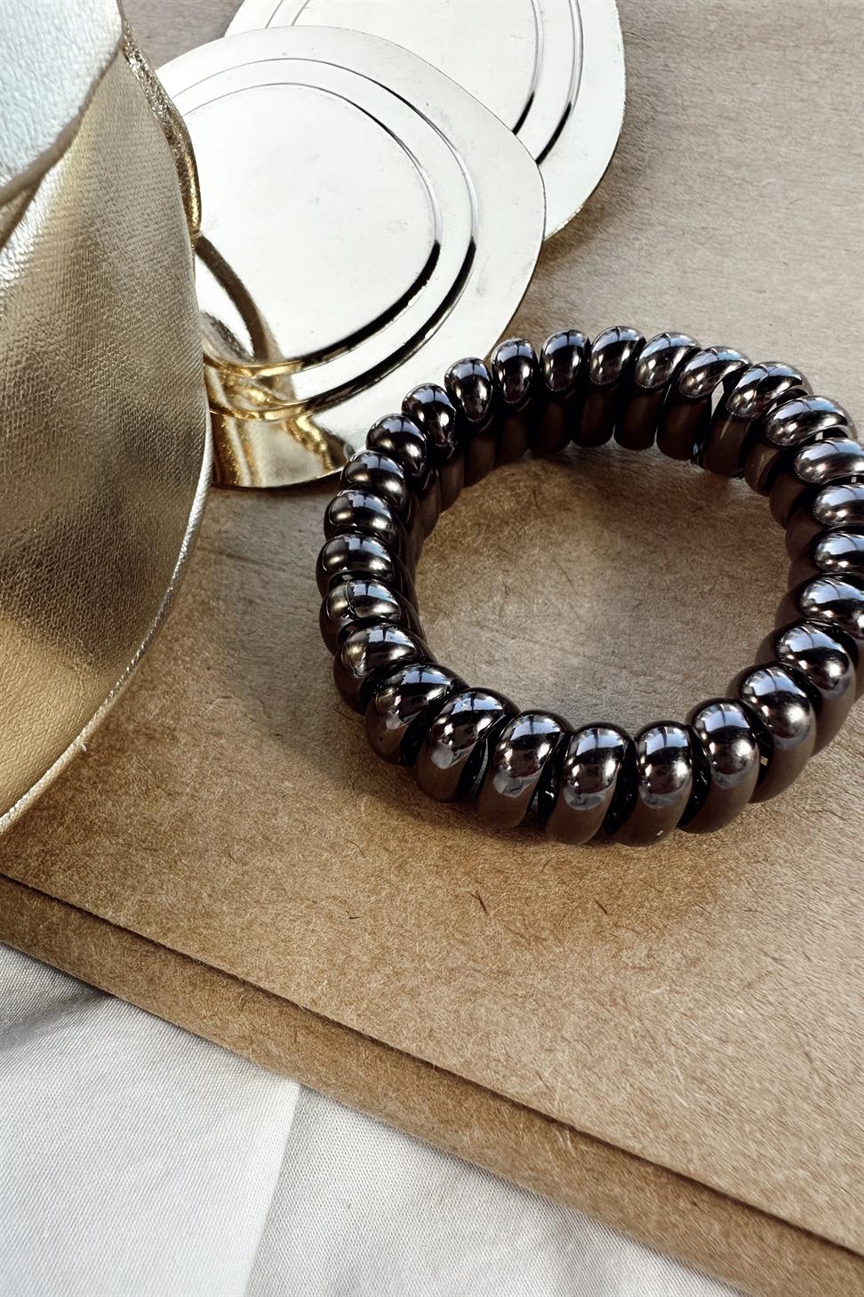 Premium Kalite Spiral Lastik Toka Antrasit
