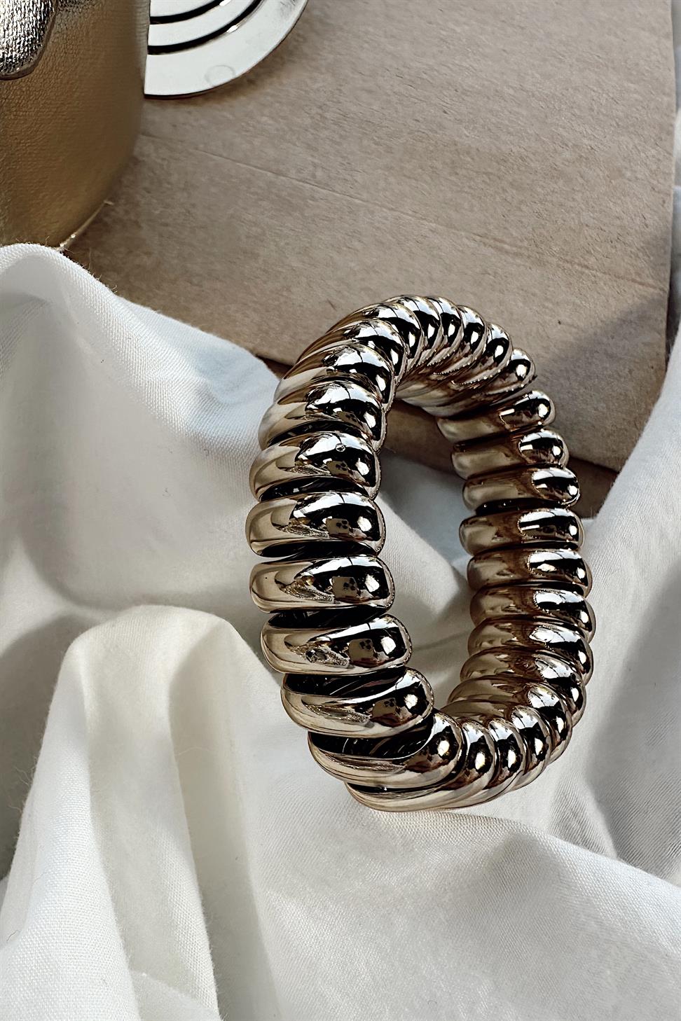 Premium Kalite Spiral Lastik Toka Gold