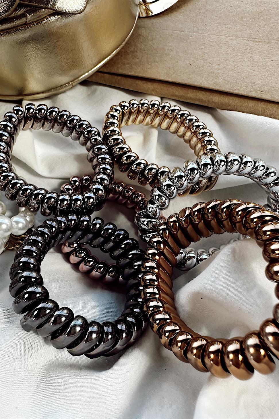 Premium Kalite Spiral Lastik Toka Gold