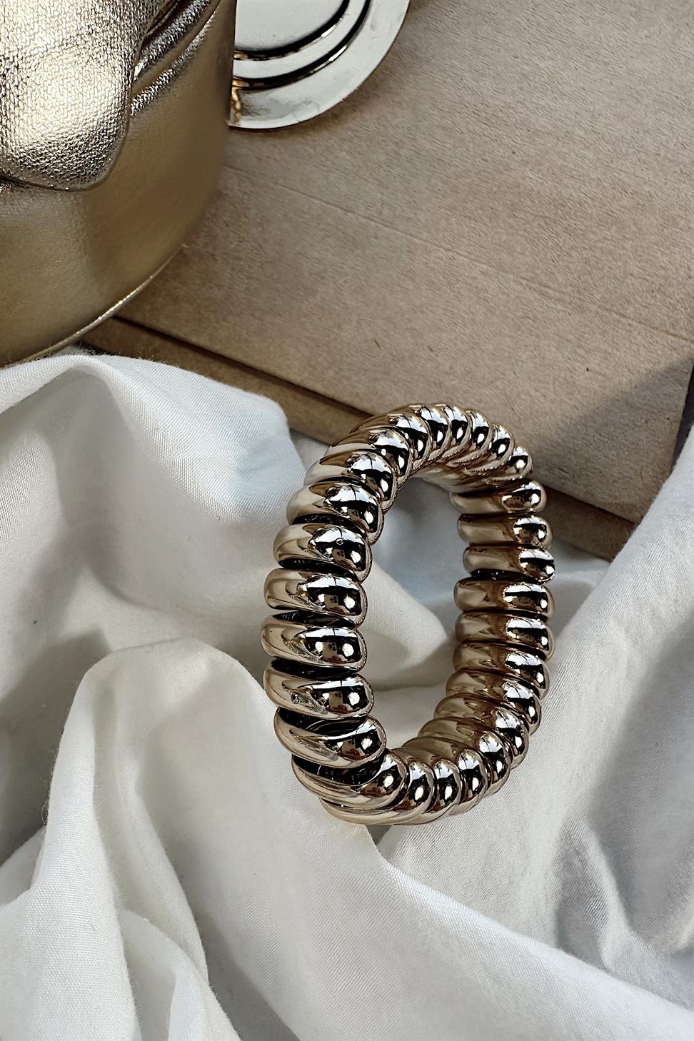 Premium Kalite Spiral Lastik Toka Gold