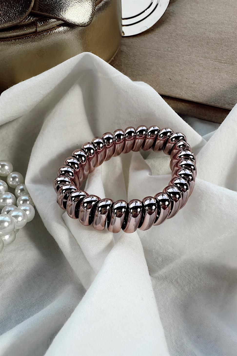 Premium Kalite Spiral Lastik Toka Pembe