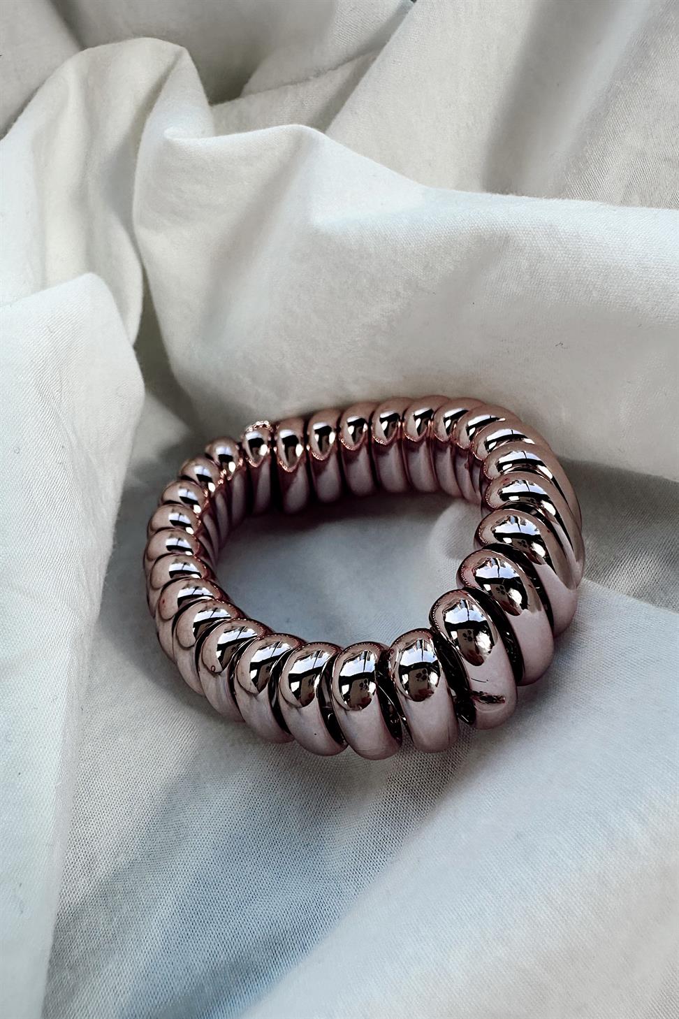Premium Kalite Spiral Lastik Toka Pembe