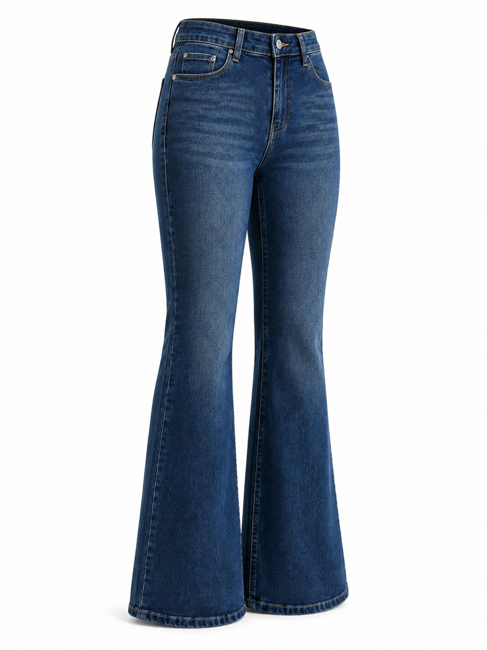 Premium Kalite Yüksek Bel Straight Jean Gece Mavisi