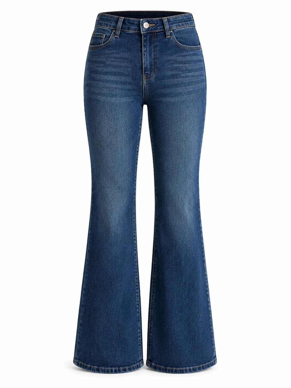 Premium Kalite Yüksek Bel Straight Jean Gece Mavisi