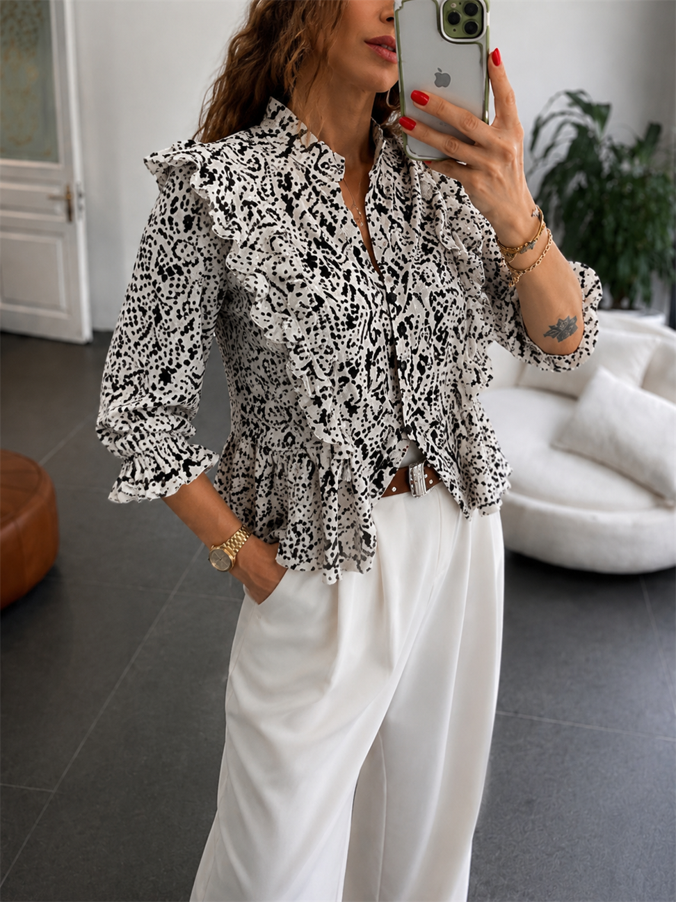 Premium Seri Fisto Brode Detaylı Bluz 