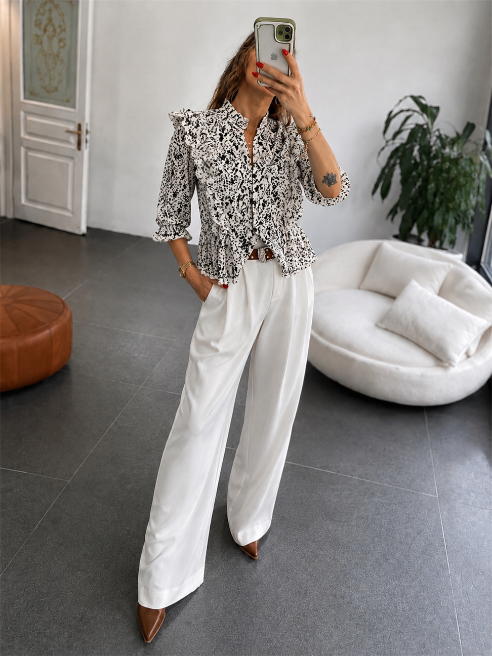 Premium Seri Fisto Brode Detaylı Bluz 