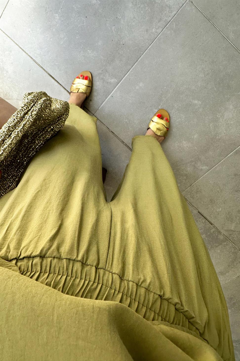 Premium Seri Kolsuz Tensel İkili Takım Yağ Yeşili