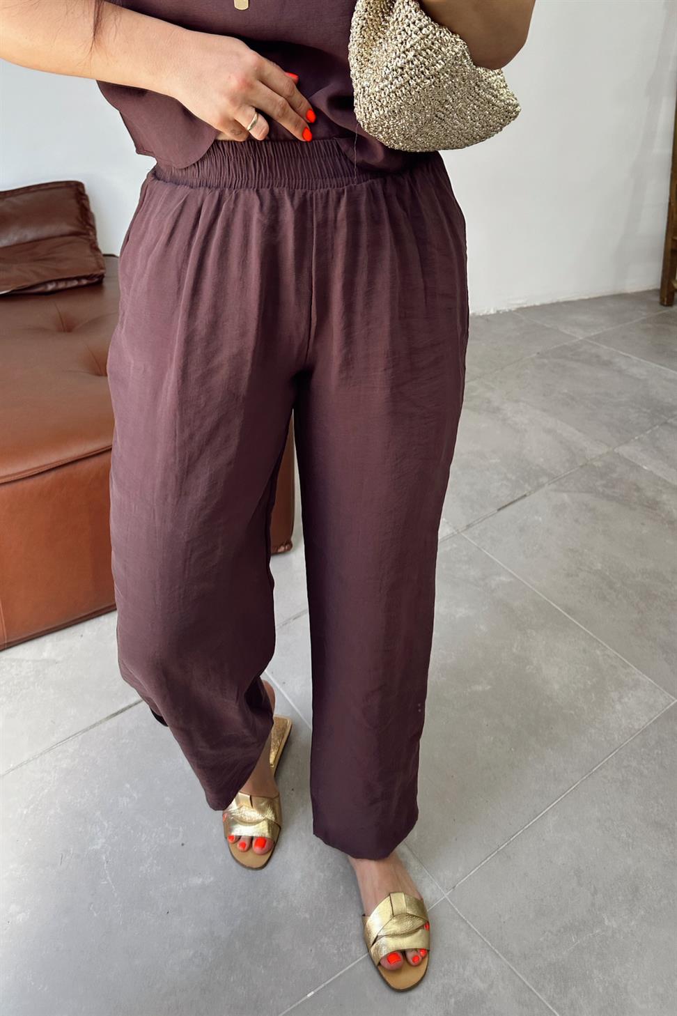 Premium Seri Kolsuz Tensel İkili Takım Mürdüm