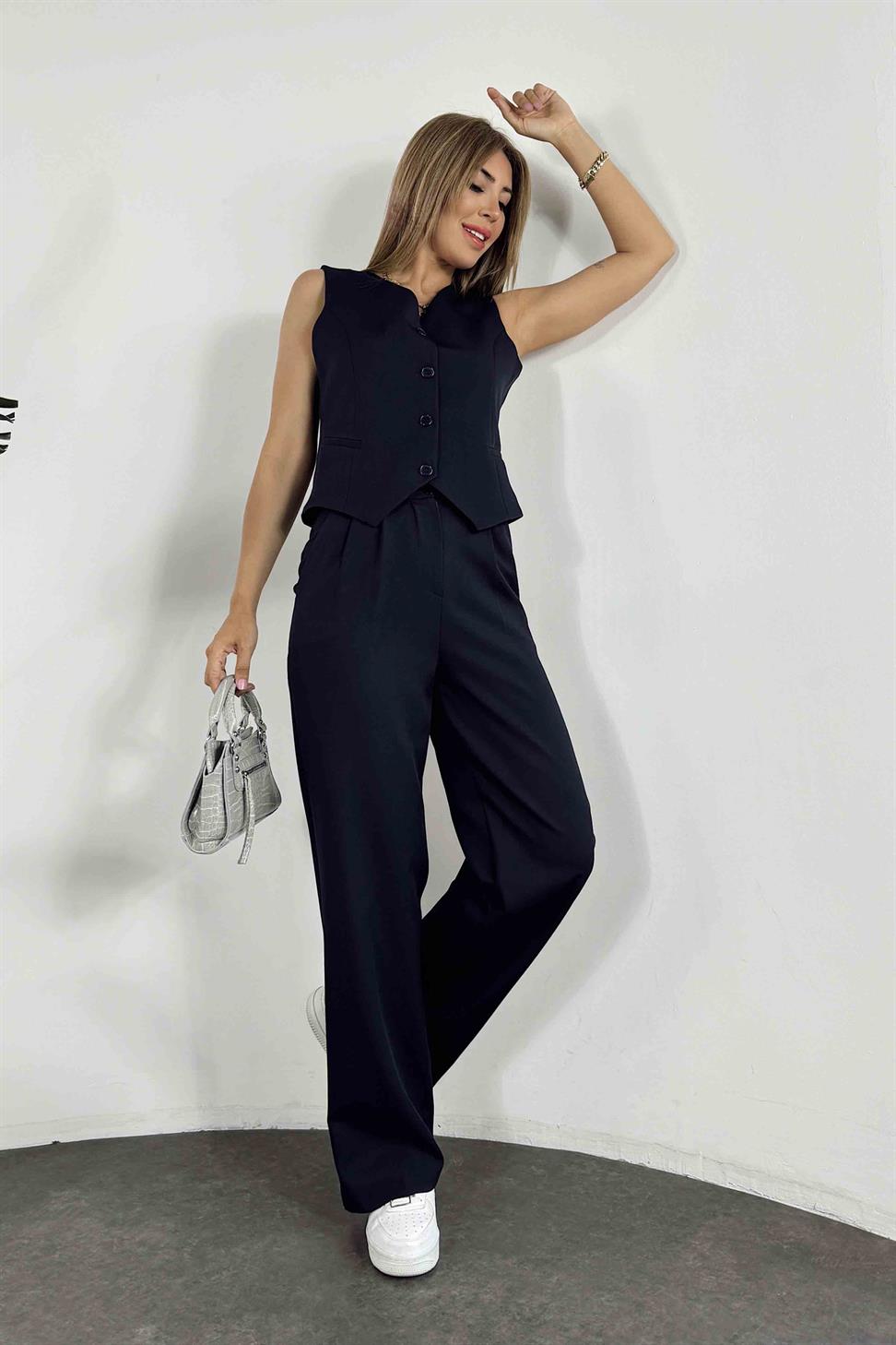 Premium Seri Yelekli Pantolon Takım Lacivert