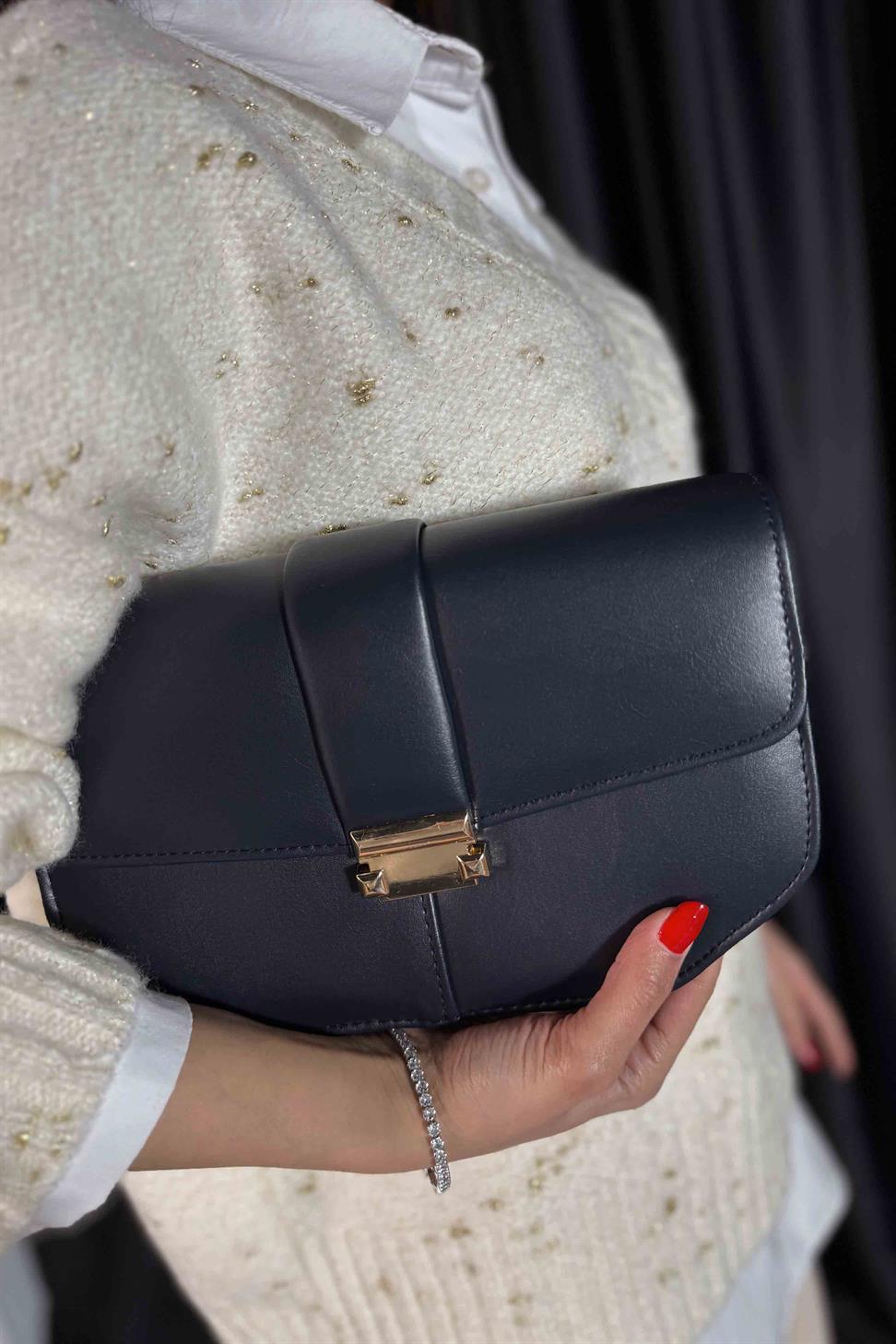 Roma Model El Ve Kadın Omuz Çantası Lacivert