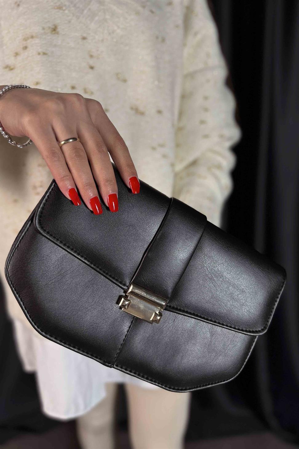 Roma Model El Ve Kadın Omuz Çantası Siyah