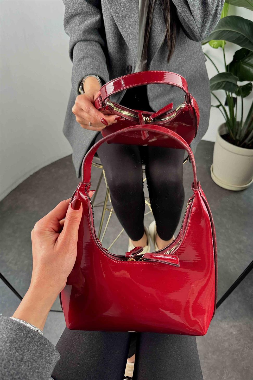 Rugan Cherry Çanta Bordo