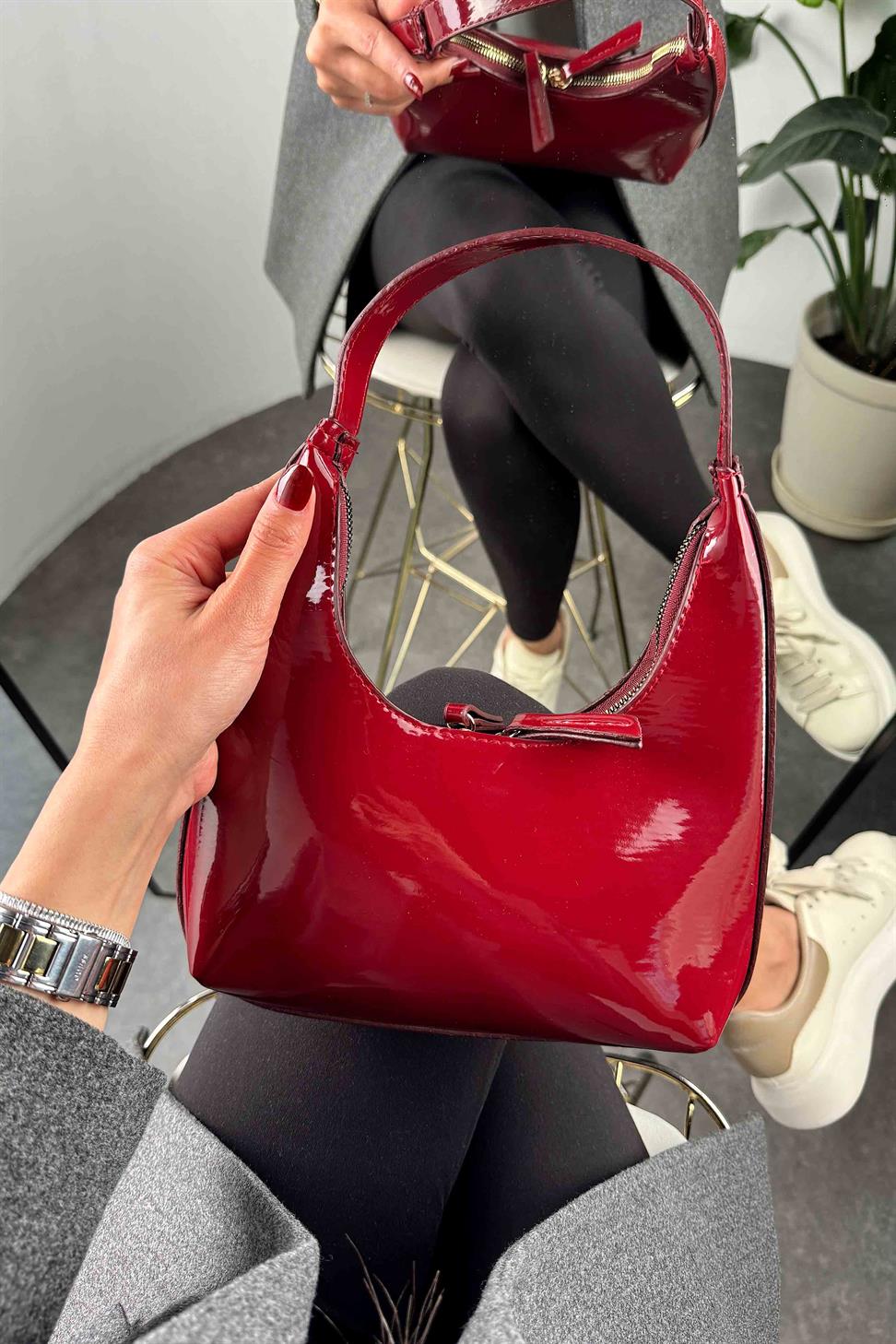 Rugan Cherry Çanta Bordo