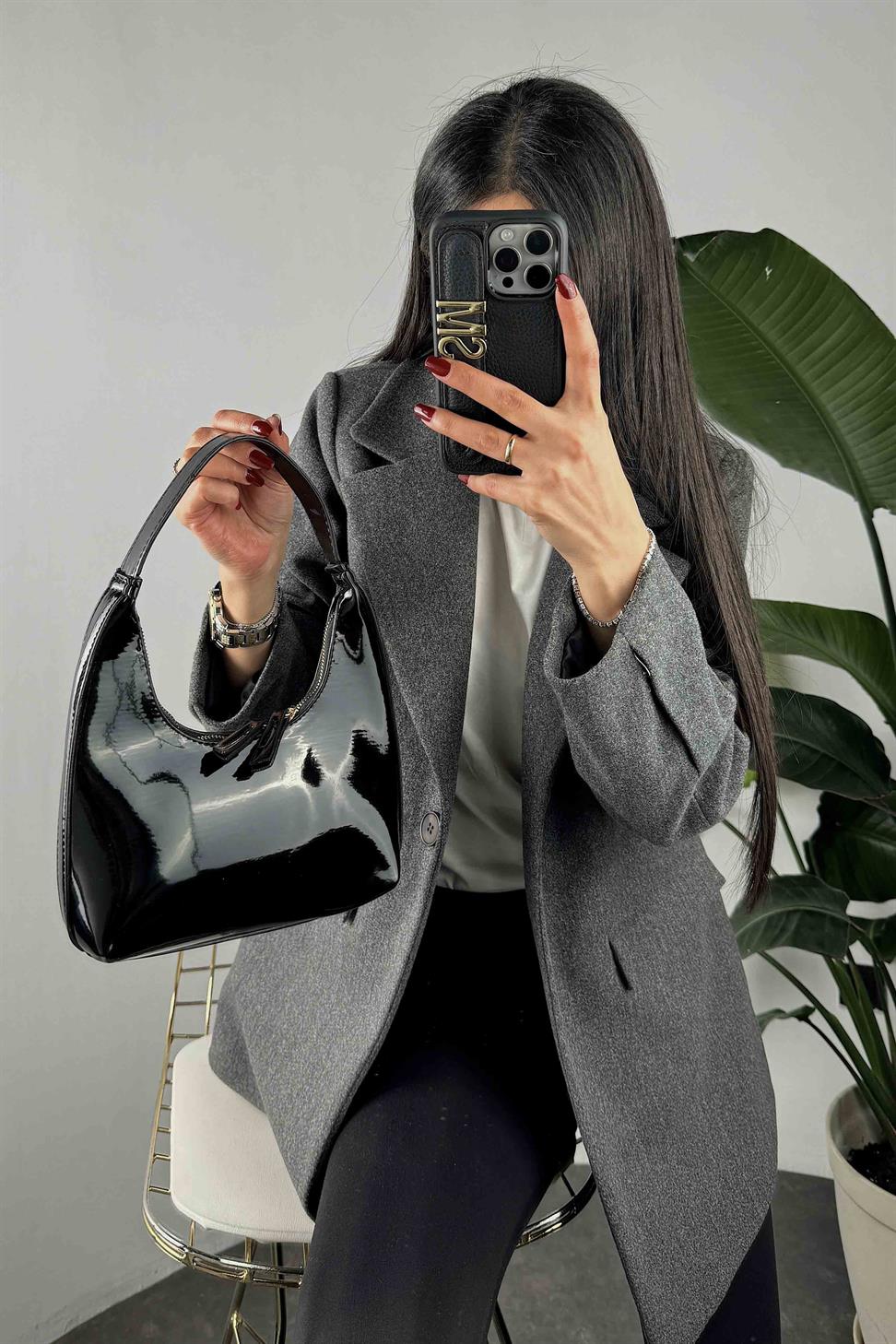 Rugan Cherry Çanta Siyah