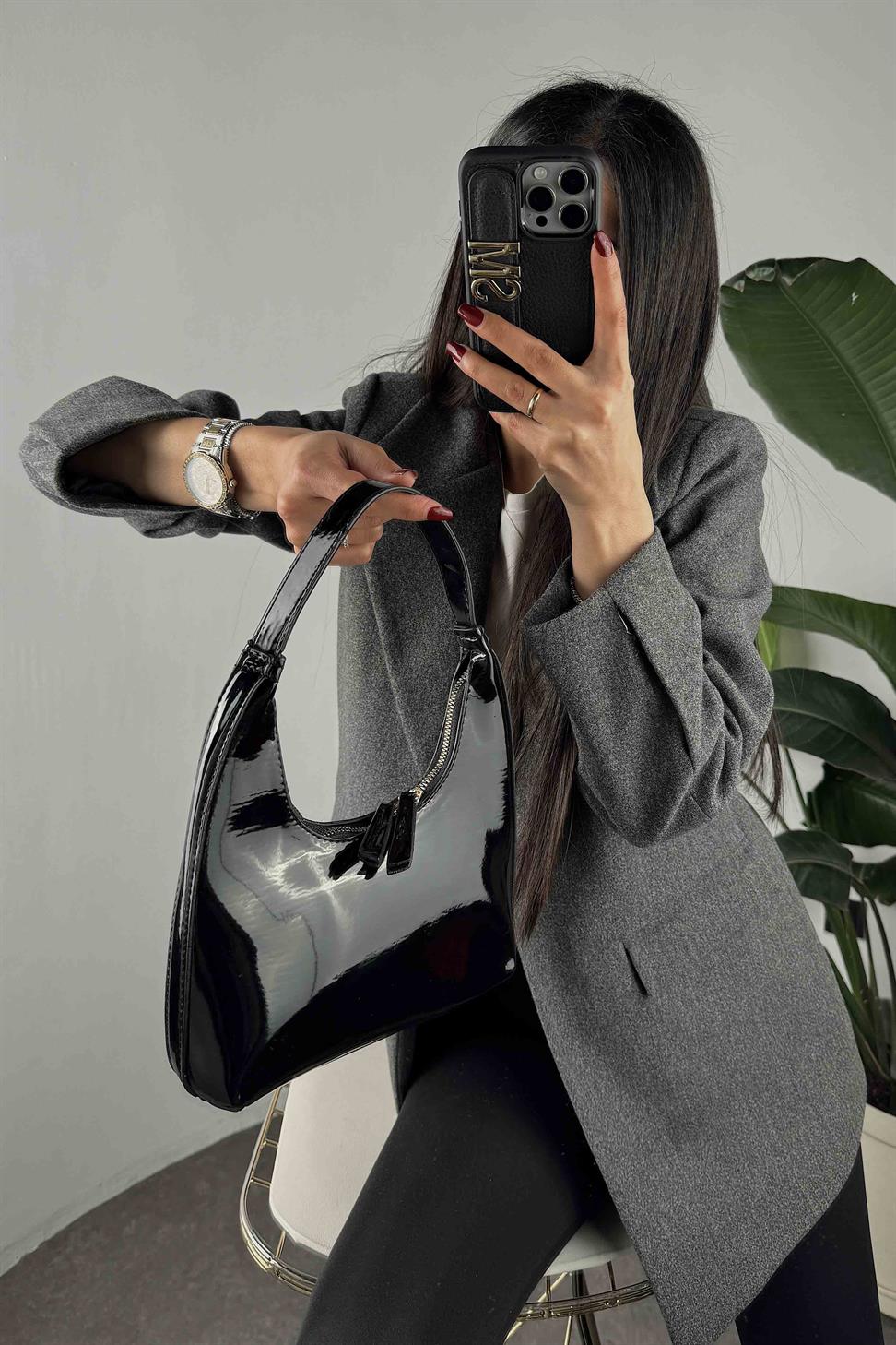 Rugan Cherry Çanta Siyah