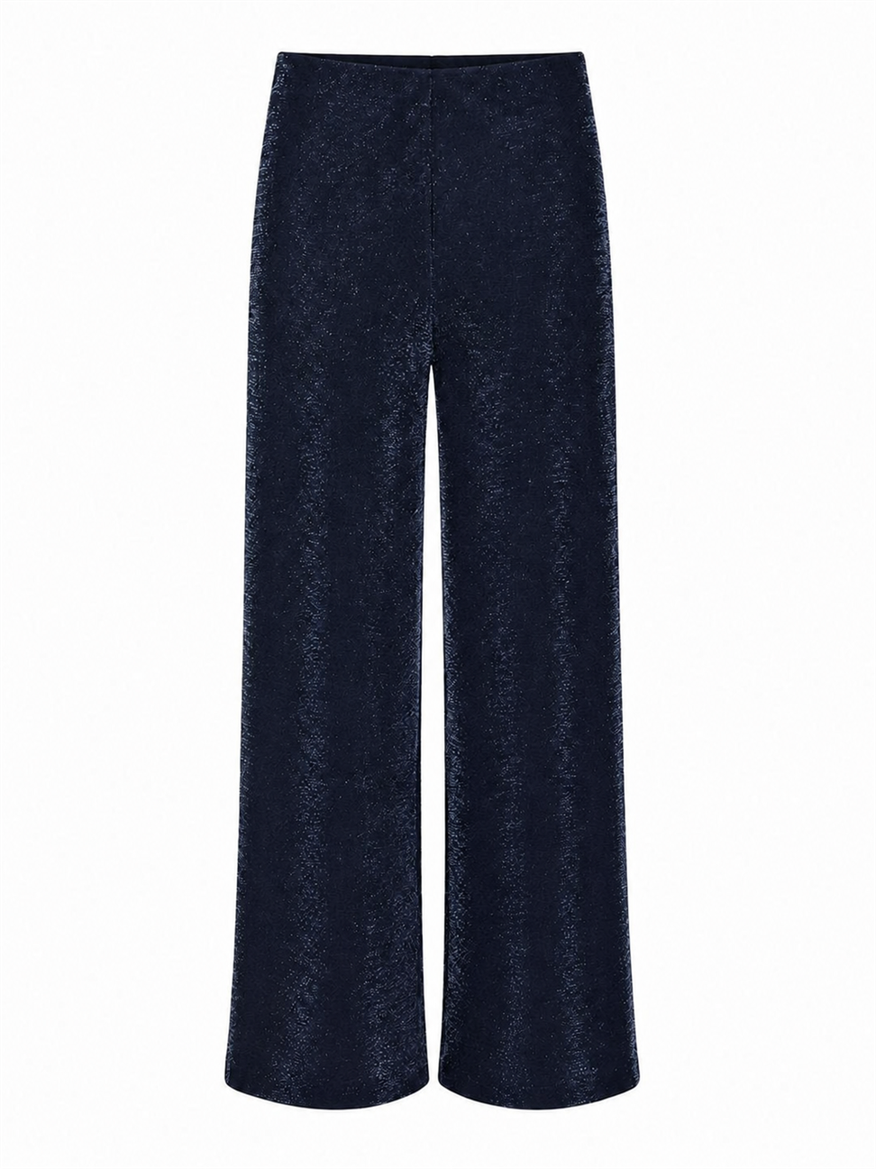 Sim Geçişli Full Likralı Palazzo Pantolon Lacivert