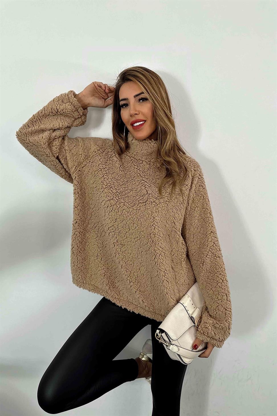 Teddy Polar Sweat Camel