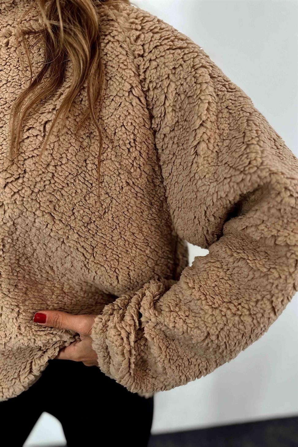 Teddy Polar Sweat Camel