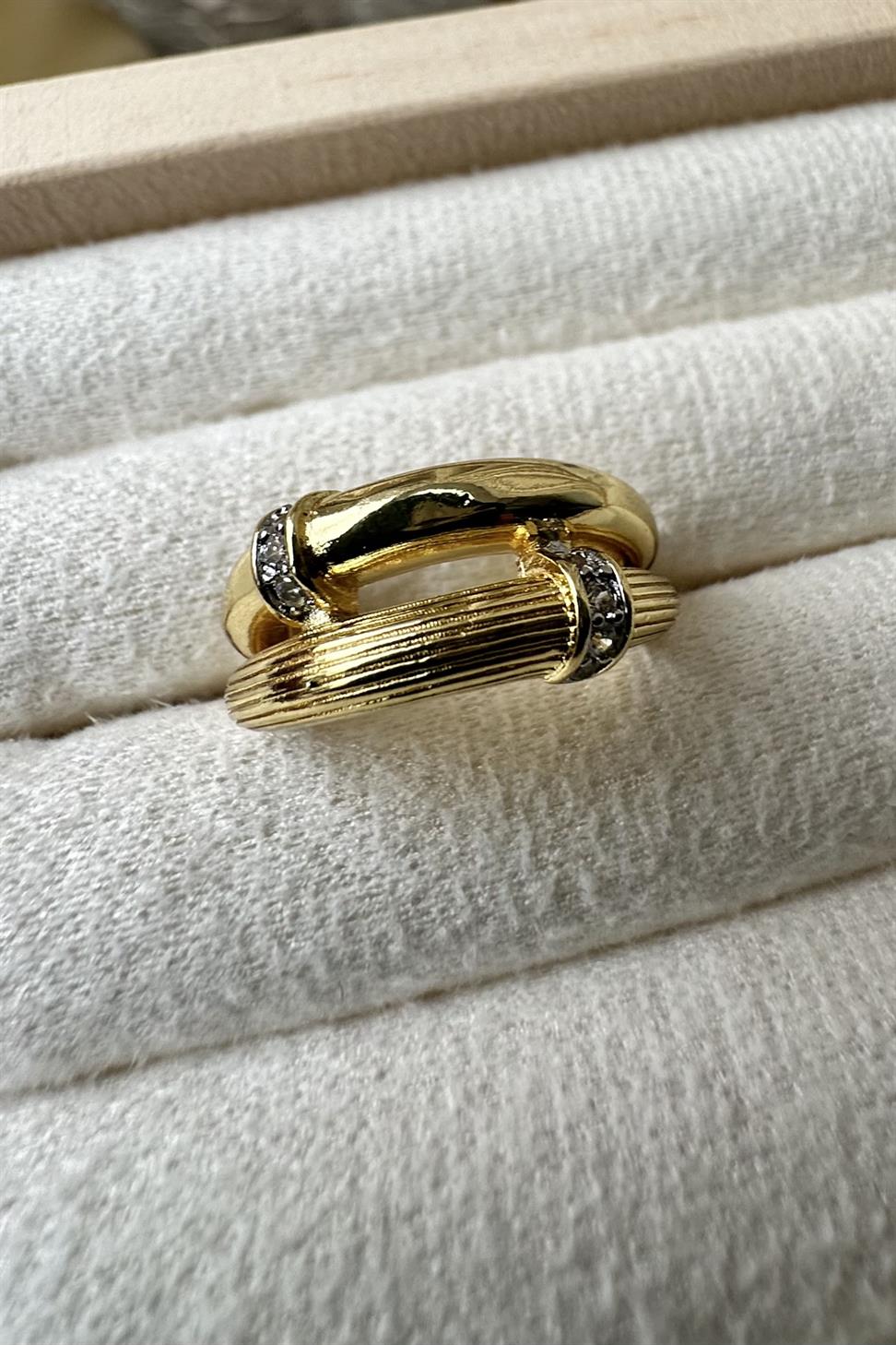 Xuping Zirkon Taşlı Bella Gold Yüzük