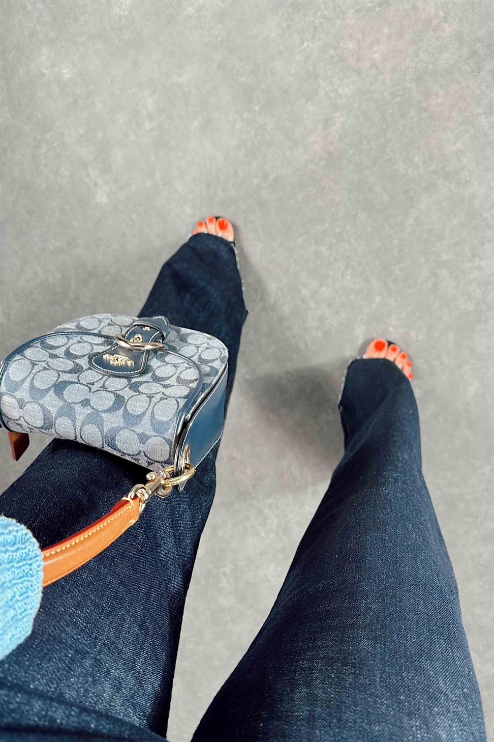 Orjinal Marka Yüksek Bel Boyfit Jean Kadın Pantolon Lacivert