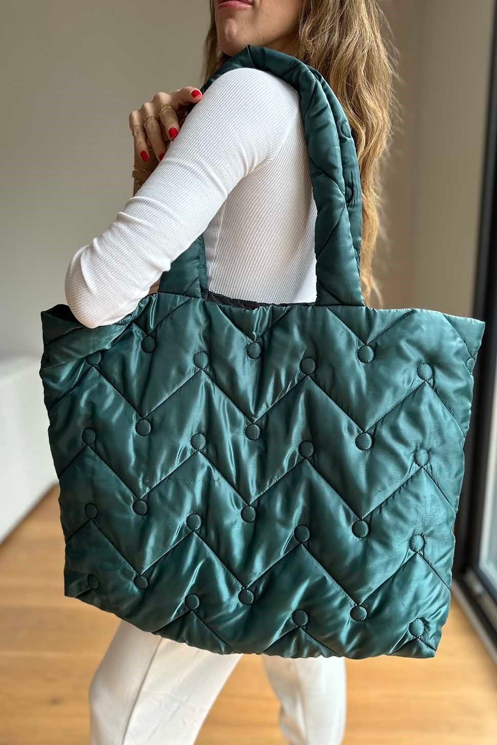 Zigzak Detay Kadın Çanta PETROL MAVİSİ