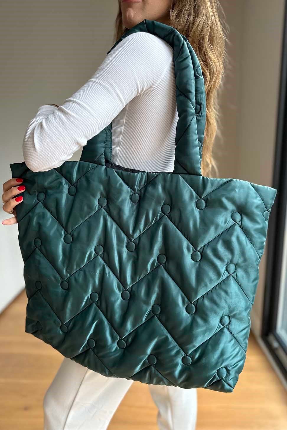 Zigzak Detay Kadın Çanta PETROL MAVİSİ