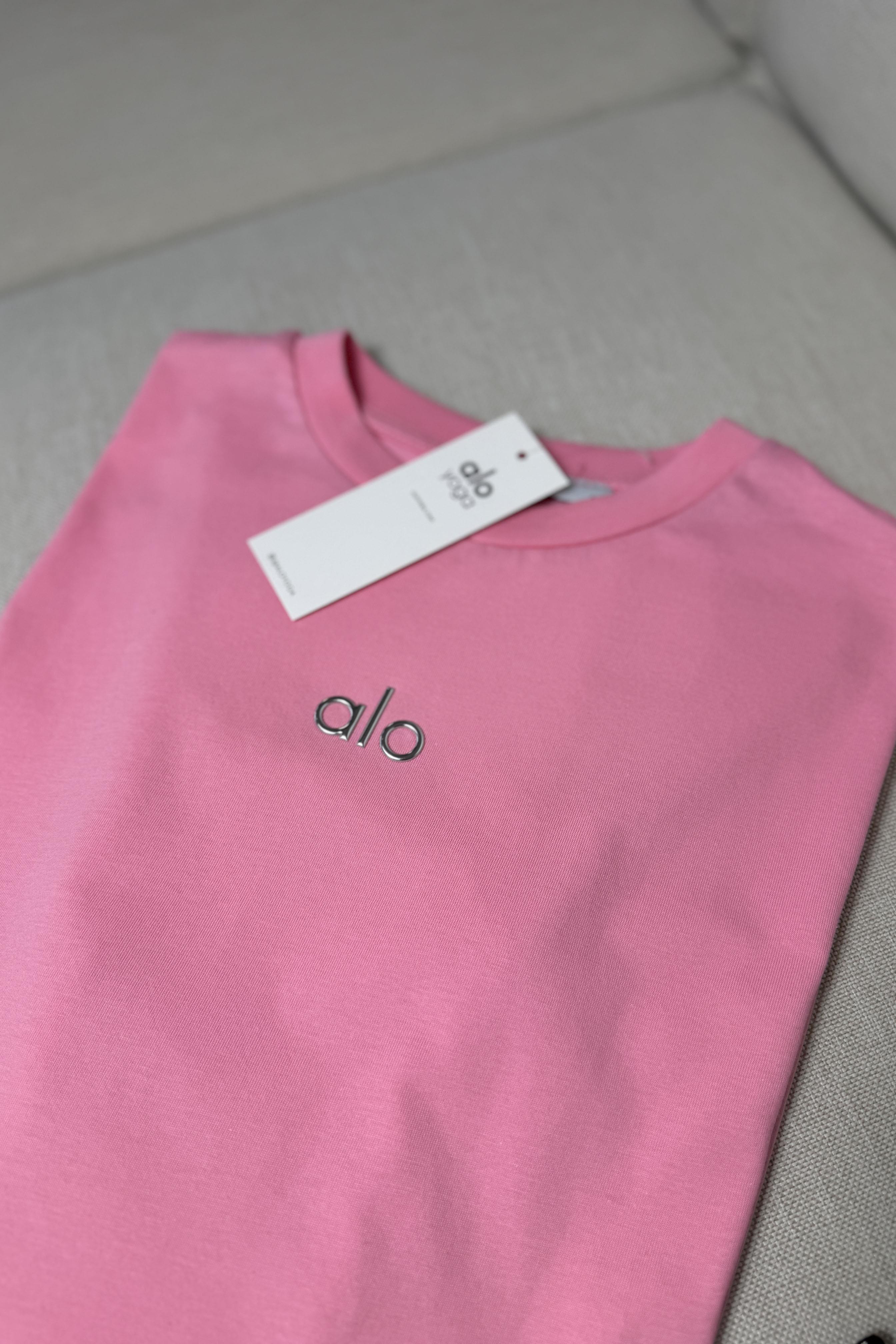 Marka Muadil Baskılı Basic Bluz Pembe