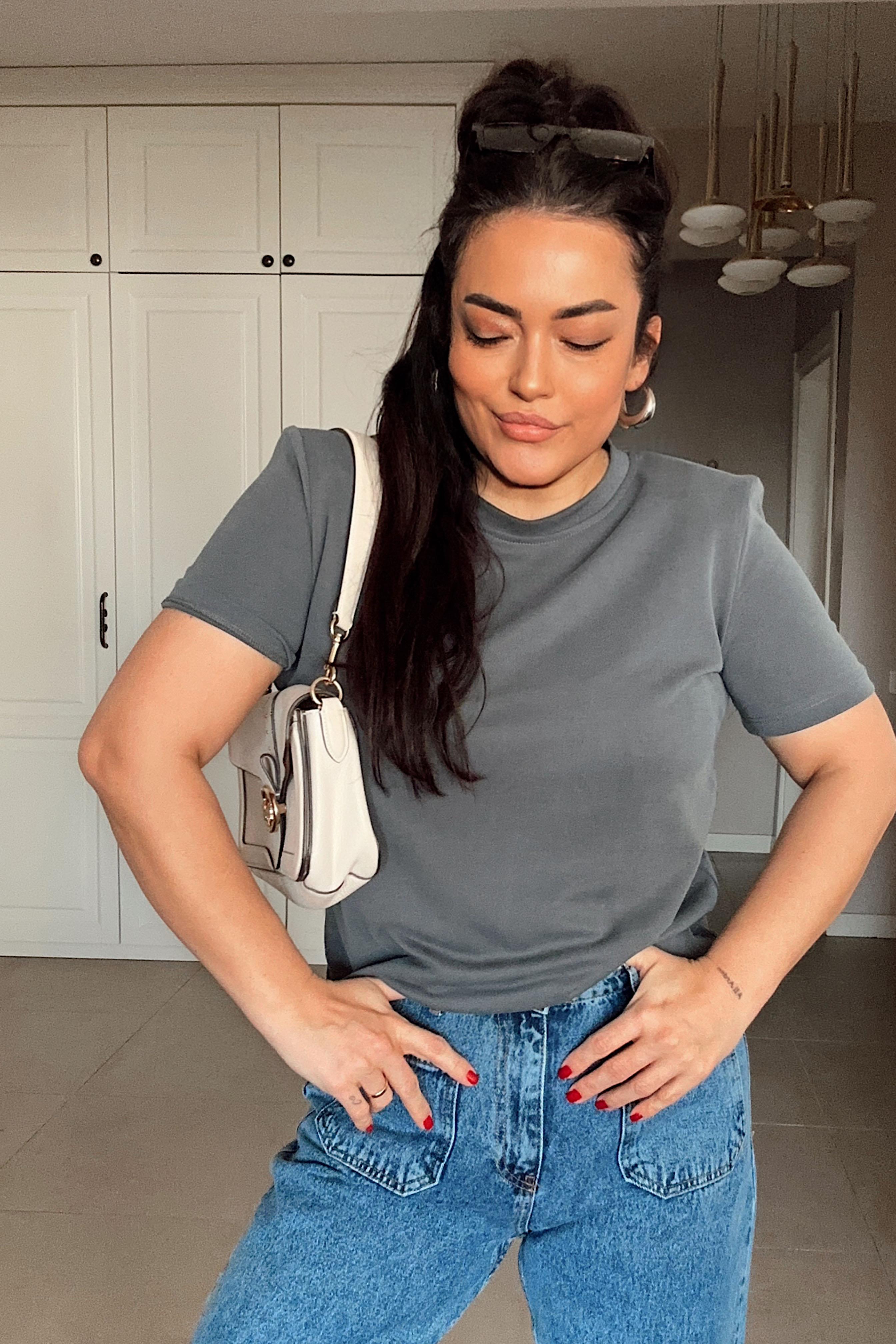 Oysh Modal Kumaş Vatkalı Basic Gri