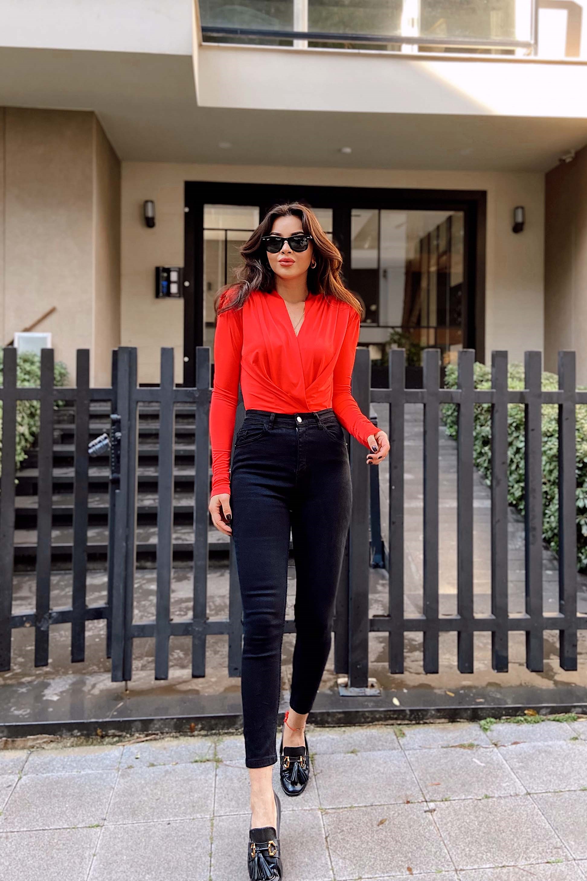 Topshop Yüksek Bel Skinny Likralı Pantolon Siyah · 2