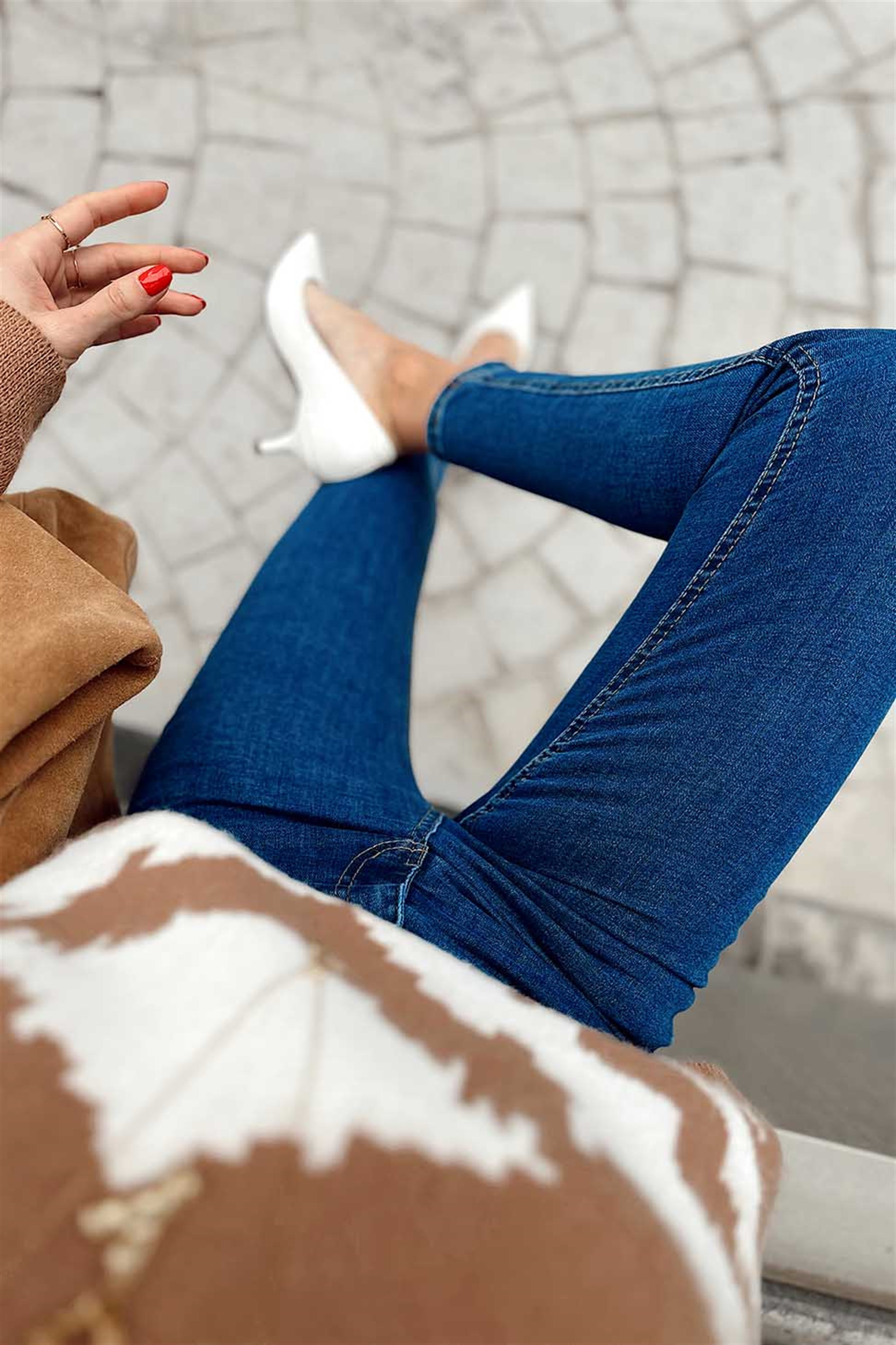 Ultra Yüksek Bel Likralı Skinny Jean Mavi · 4