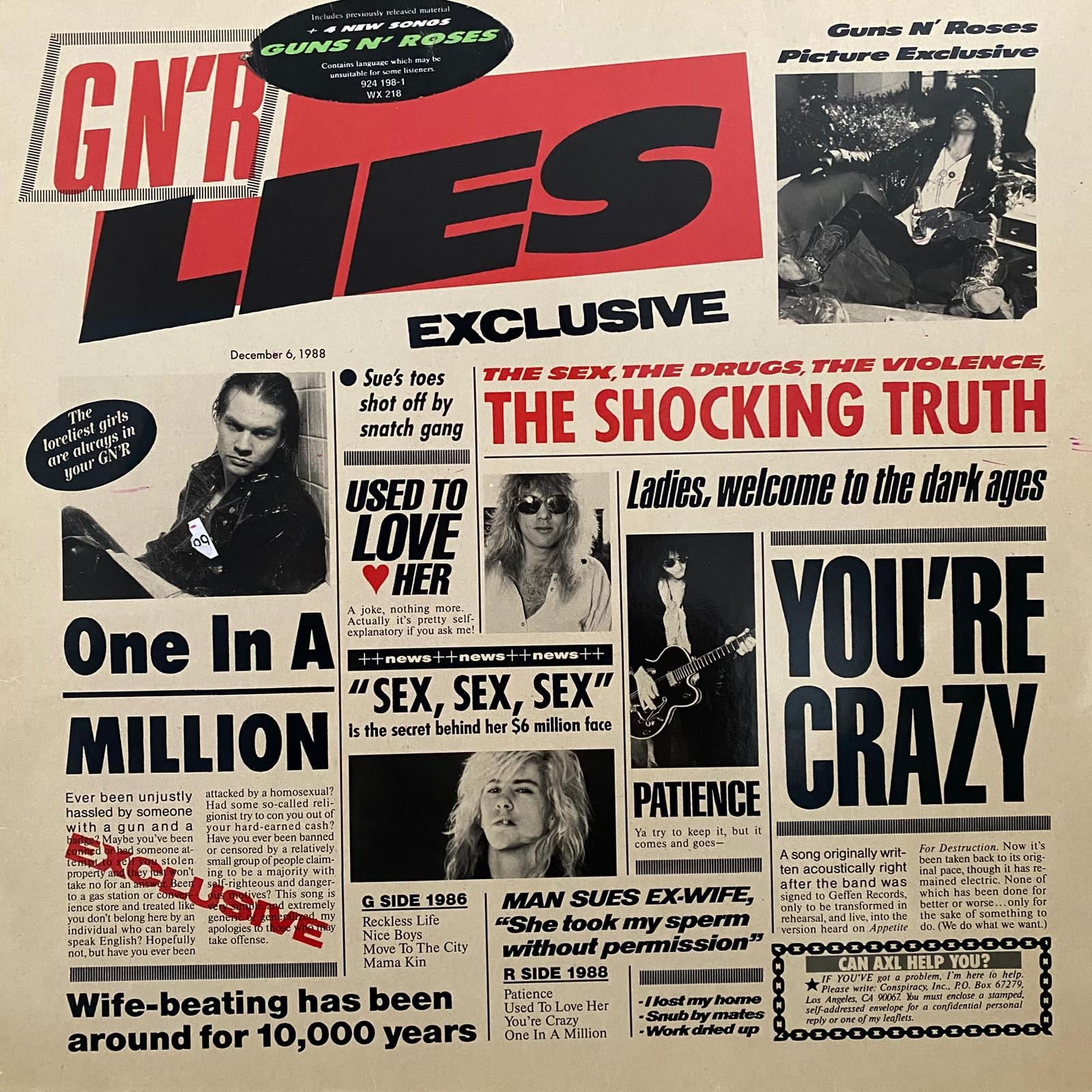 GUNS N' ROSES - G N'R LIES