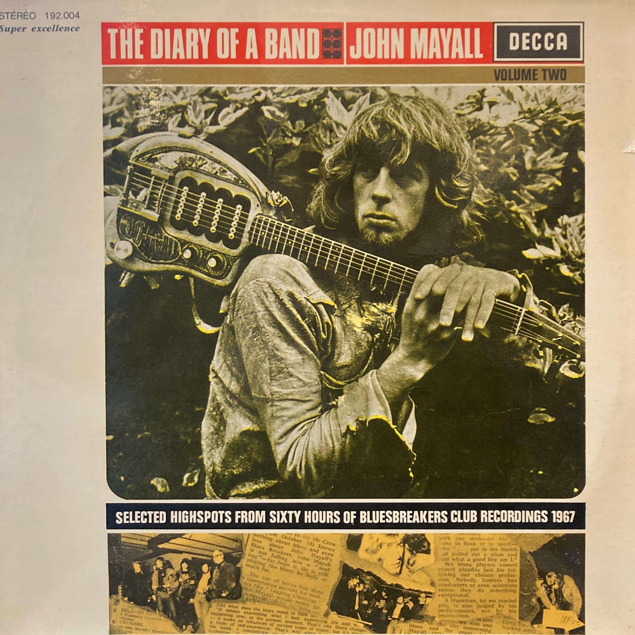 JOHN MAYALL / JOHN MAYALL'S BLUESBREAKERS – THE DIARY OF A BAND (VOLUME TWO)