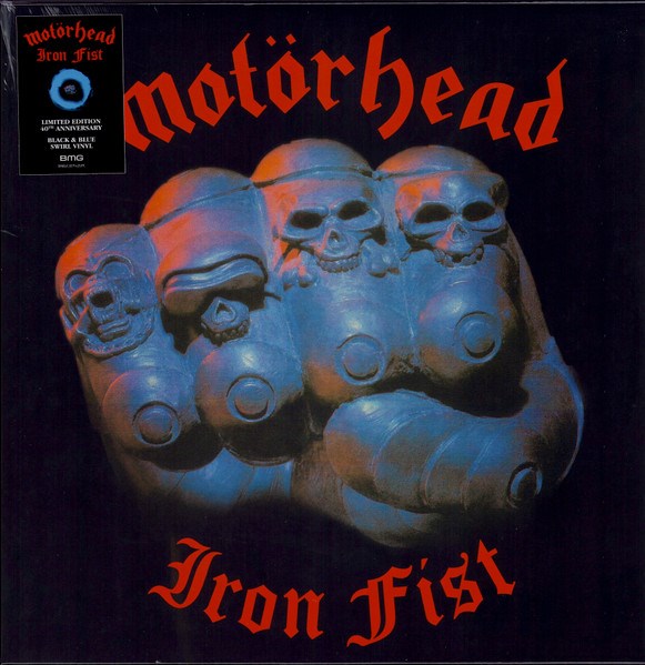 MOTÖRHEAD - IRON FIST (40th NNIVERSARY BLACK & BLUE SWRIL VINYL)