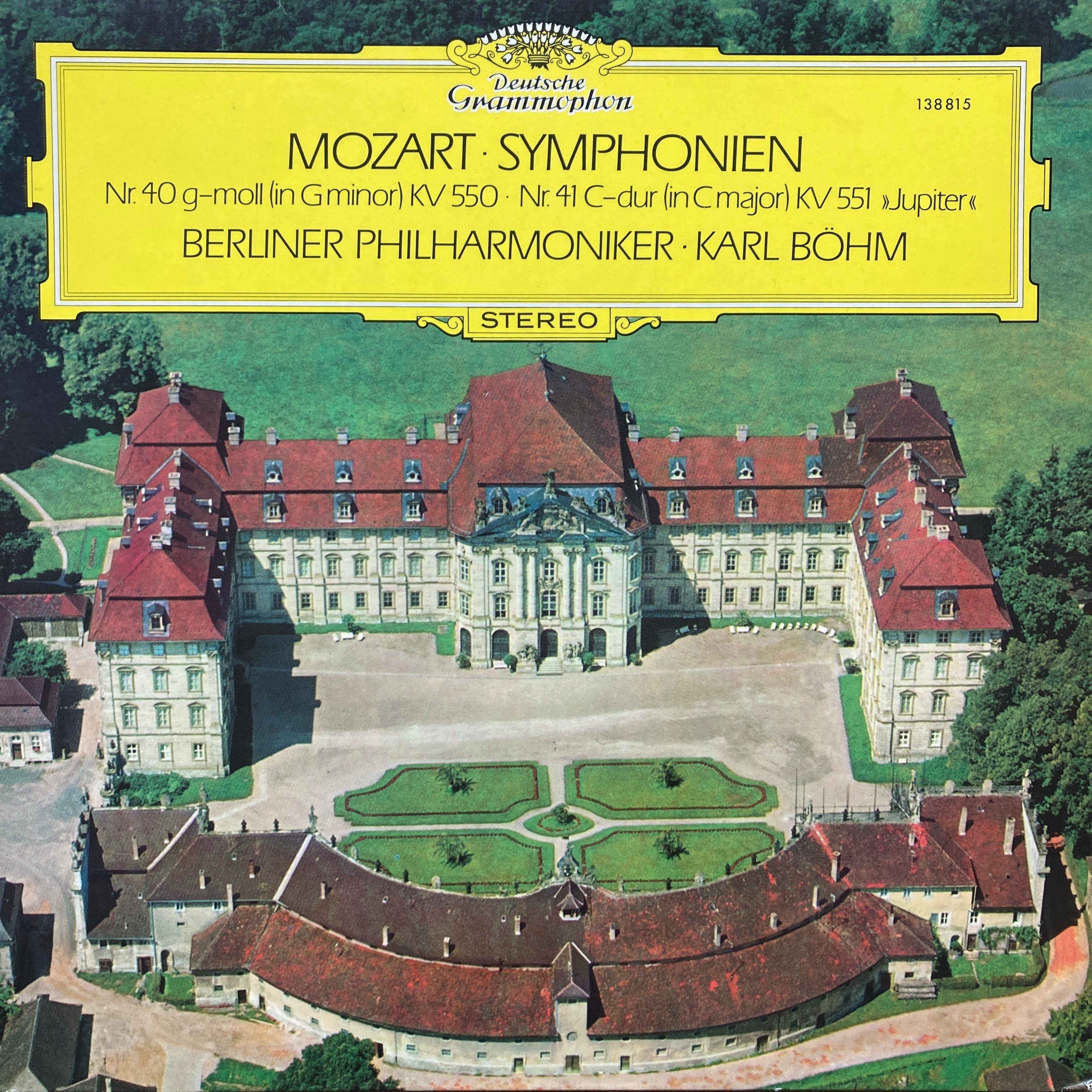 MOZART* - BERLINER PHILHARMONIKER · KARL BÖHM – SYMPHONIEN NR. 40 G-MOLL (IN G MINOR) NR. 41 JUPITER
