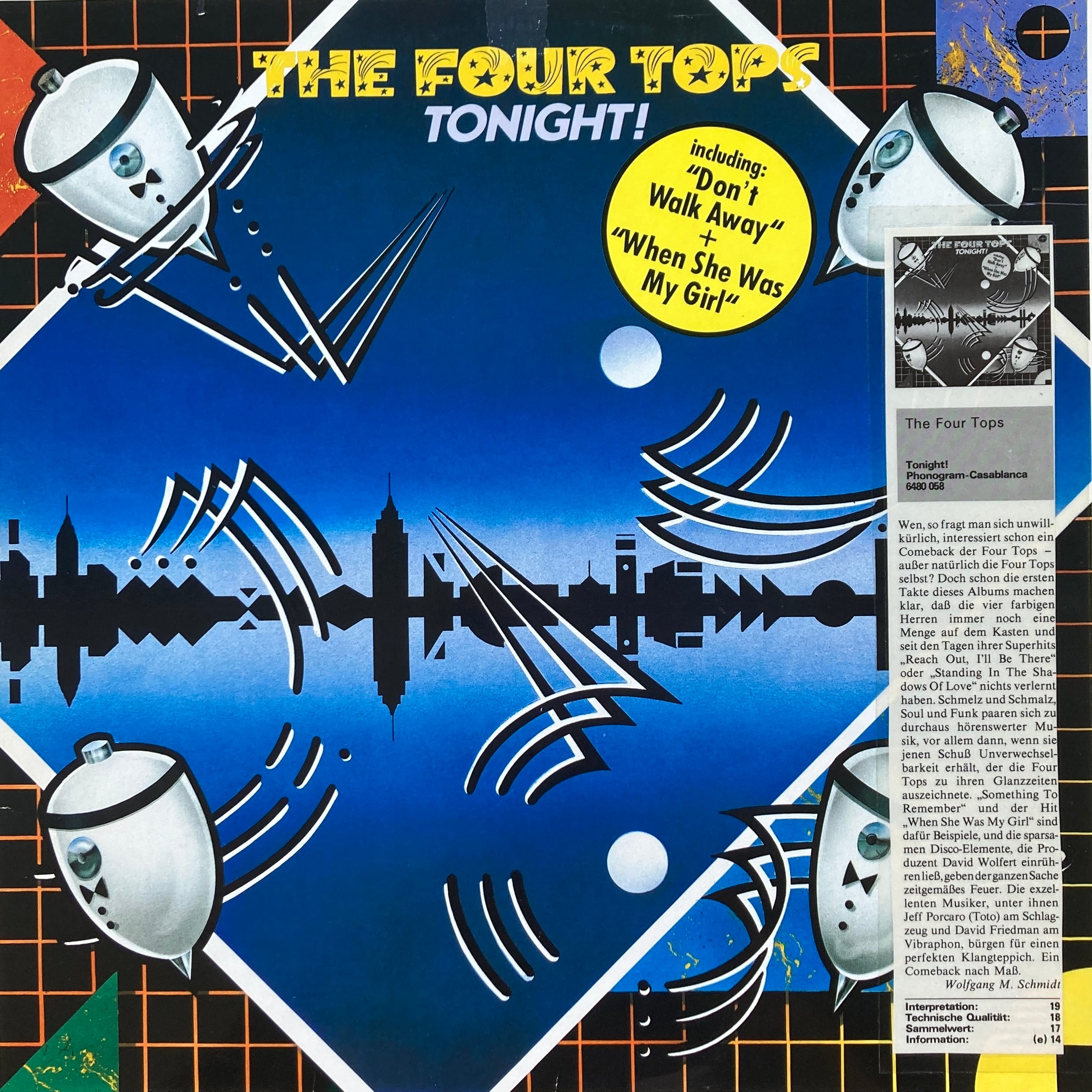 THE FOUR TOPS - TONIGHT!