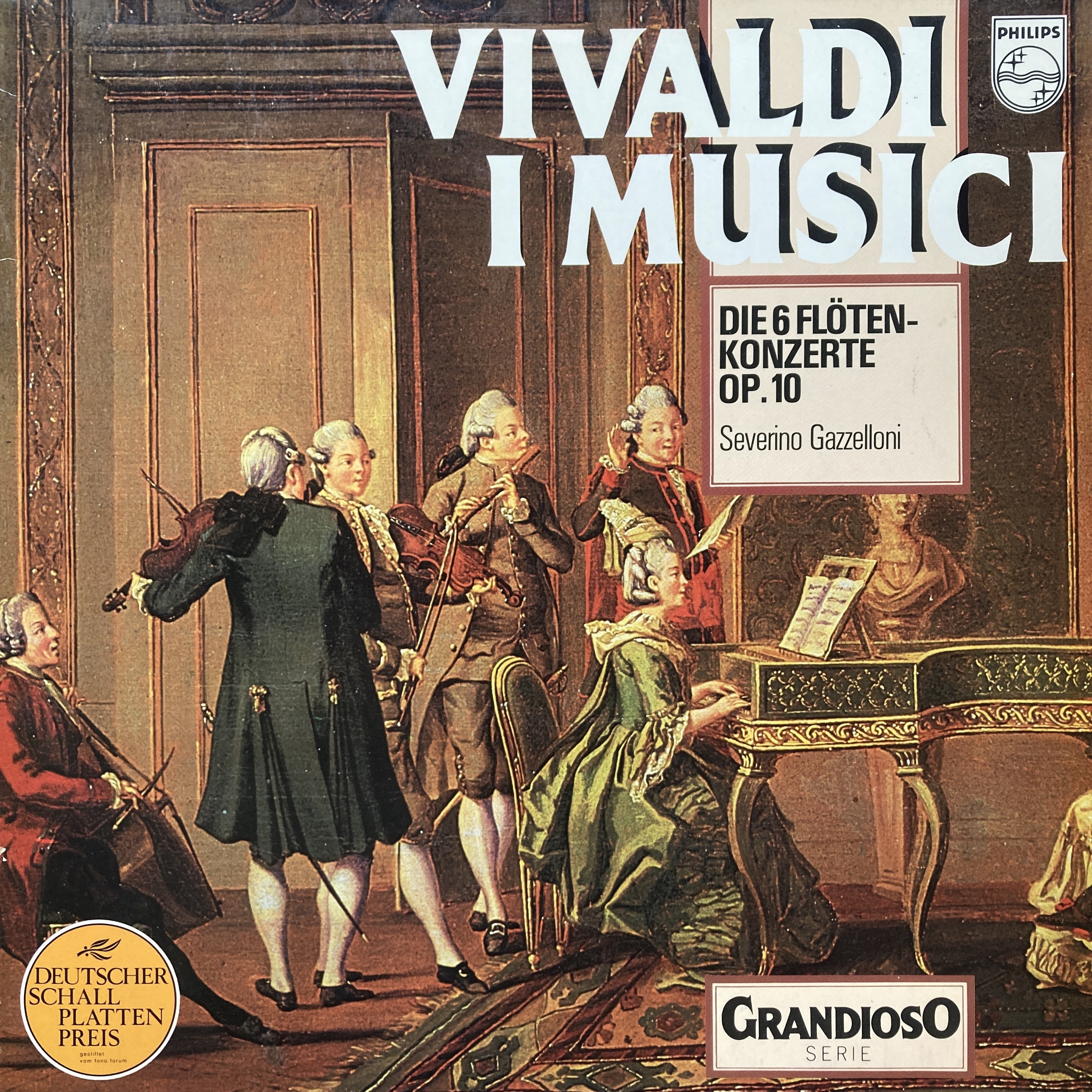 VIVALDI, I MUSICI, SEVERINO GAZZELLONI – DIE 6 FLÖTENKONZERTE OP. 10