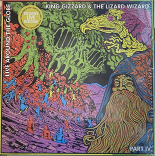 KING GIZZARD & THE LIZARD WIZARD - LIVE AROUND THE GLOBE PART IV (TRANS PARAN KIRMIZI VE MOR RENKLERİN OLDUĞU MERMER DESENLİ PLAK) 