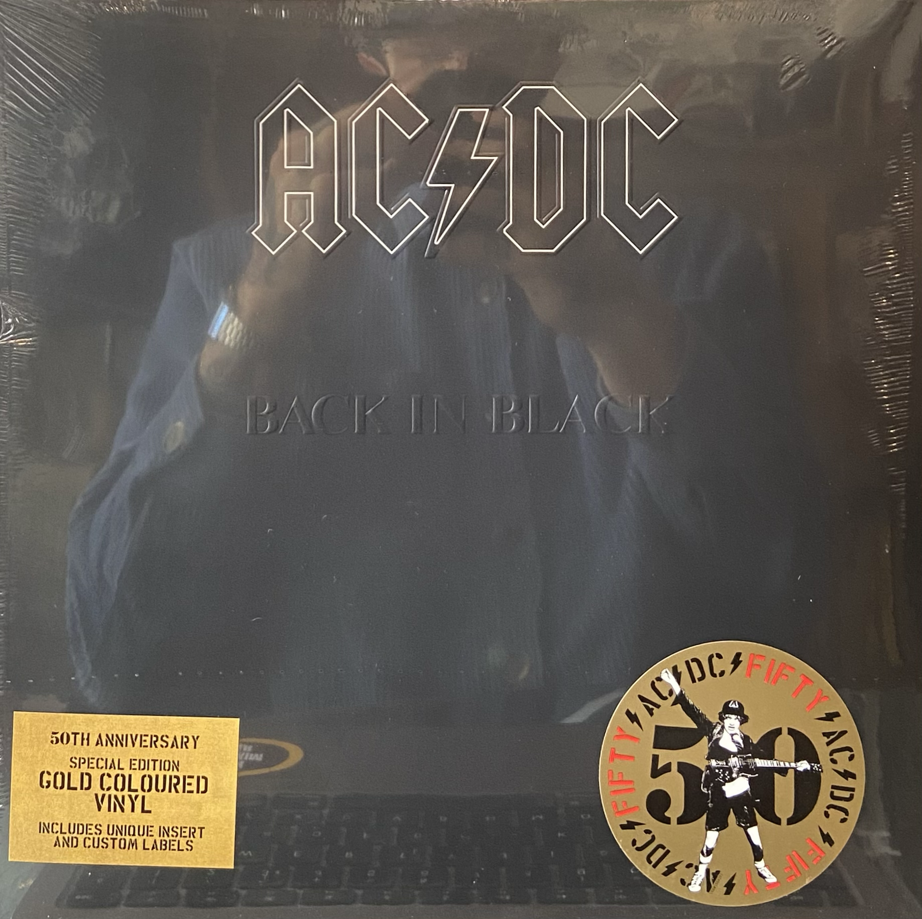 AC / DC - BACK IN BLACK (50th ANNIVERSARY GOLD COLOURED VINYL) 
