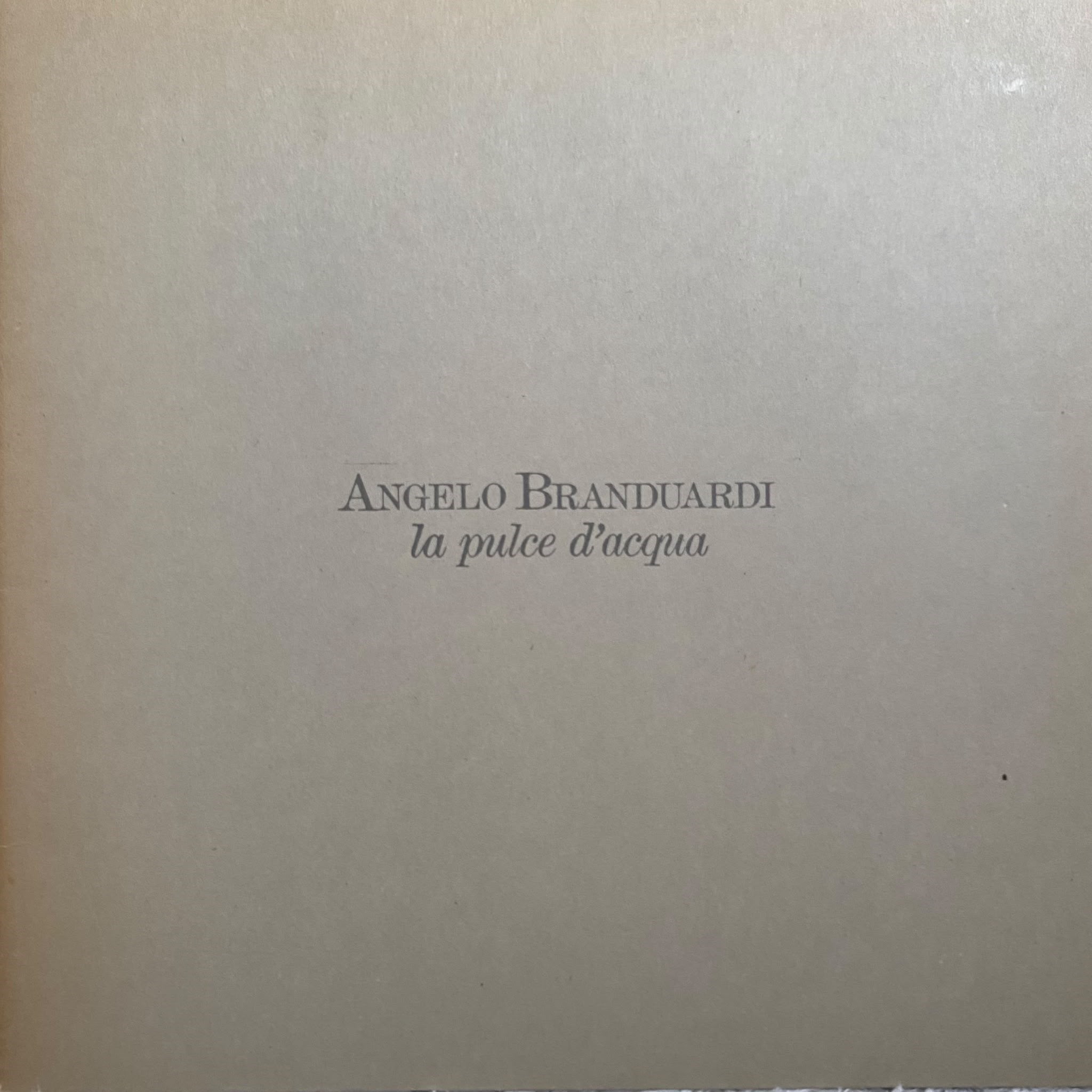 ANGELO BRANDUARDI - LA PULCE D'ACQUA