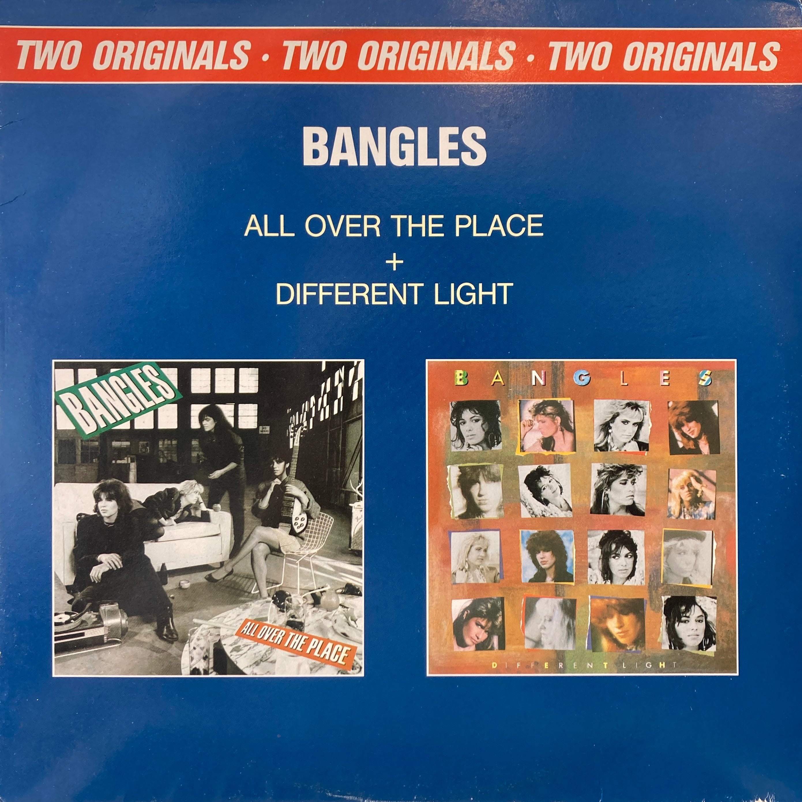 BANGLES – TWO ORIGINALS: ALL OVER THE PLACE & DIFFERENT LIGHT