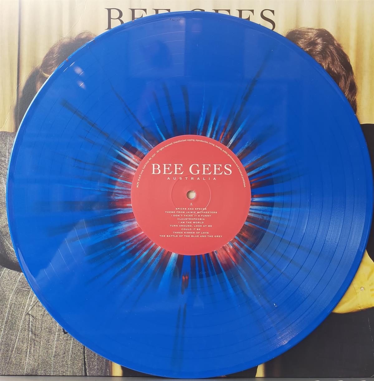 BEE GEES - AUSTRALIA (BLUE SPLATTER COLOURED VINYL)