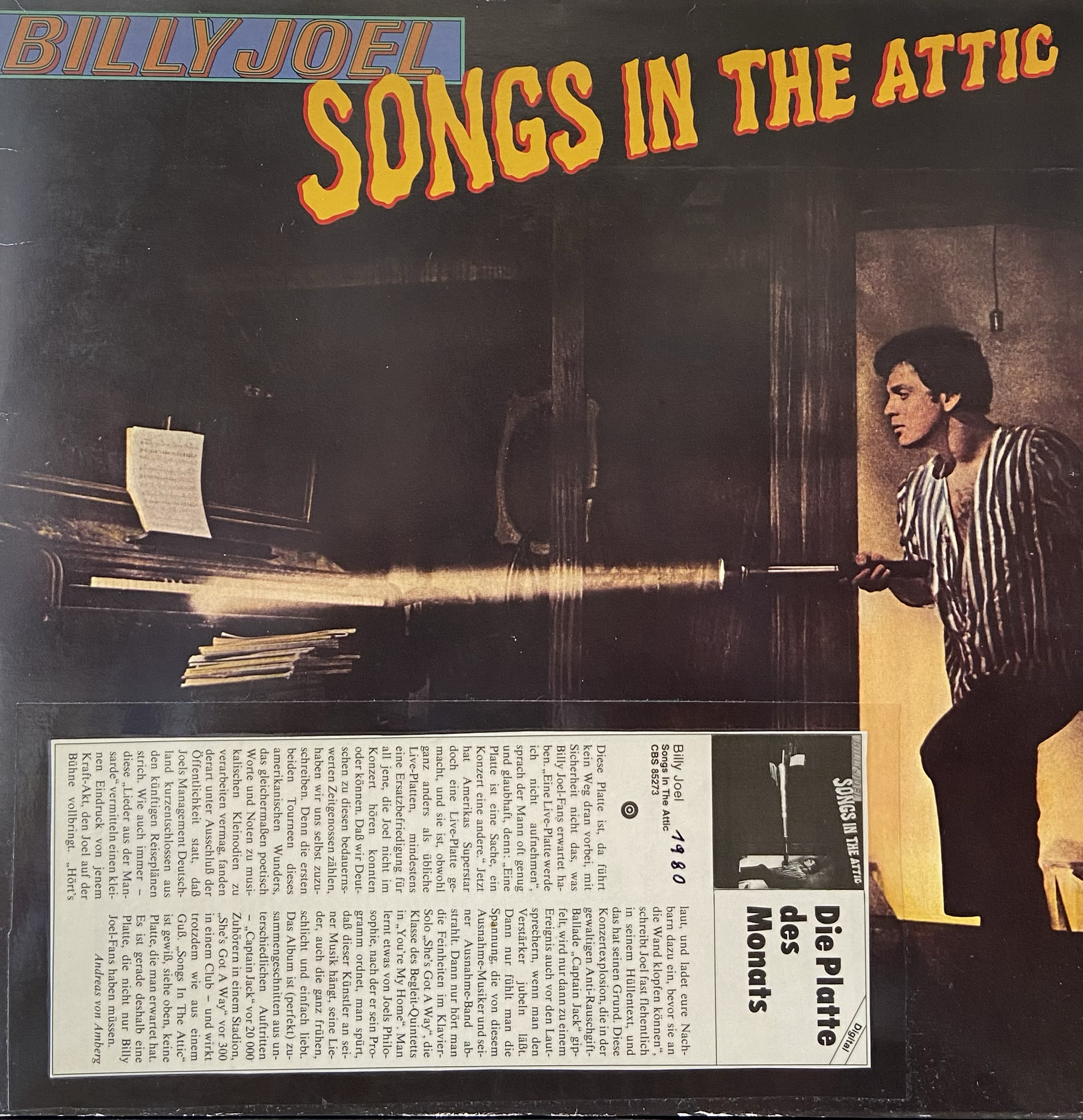 BILLY JOEL - SONGS IN THE ATTIC