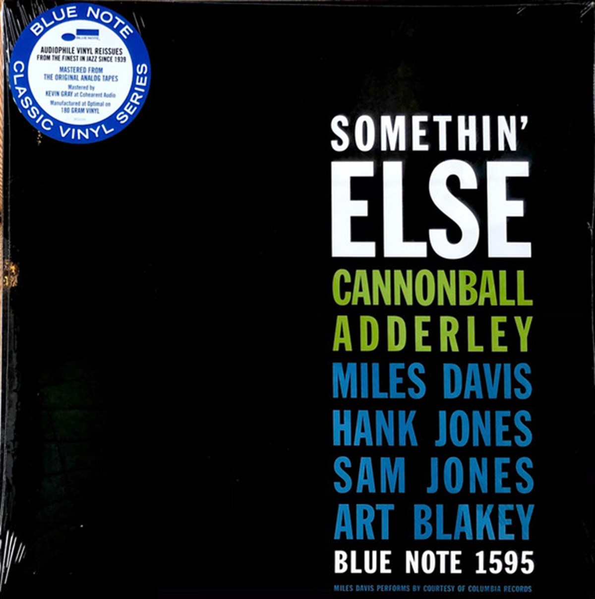 CANNONBALL ADDERLEY - SOMETHIN' ELSE (BLUE NOTE CLASSIC VINYL SERIES)
