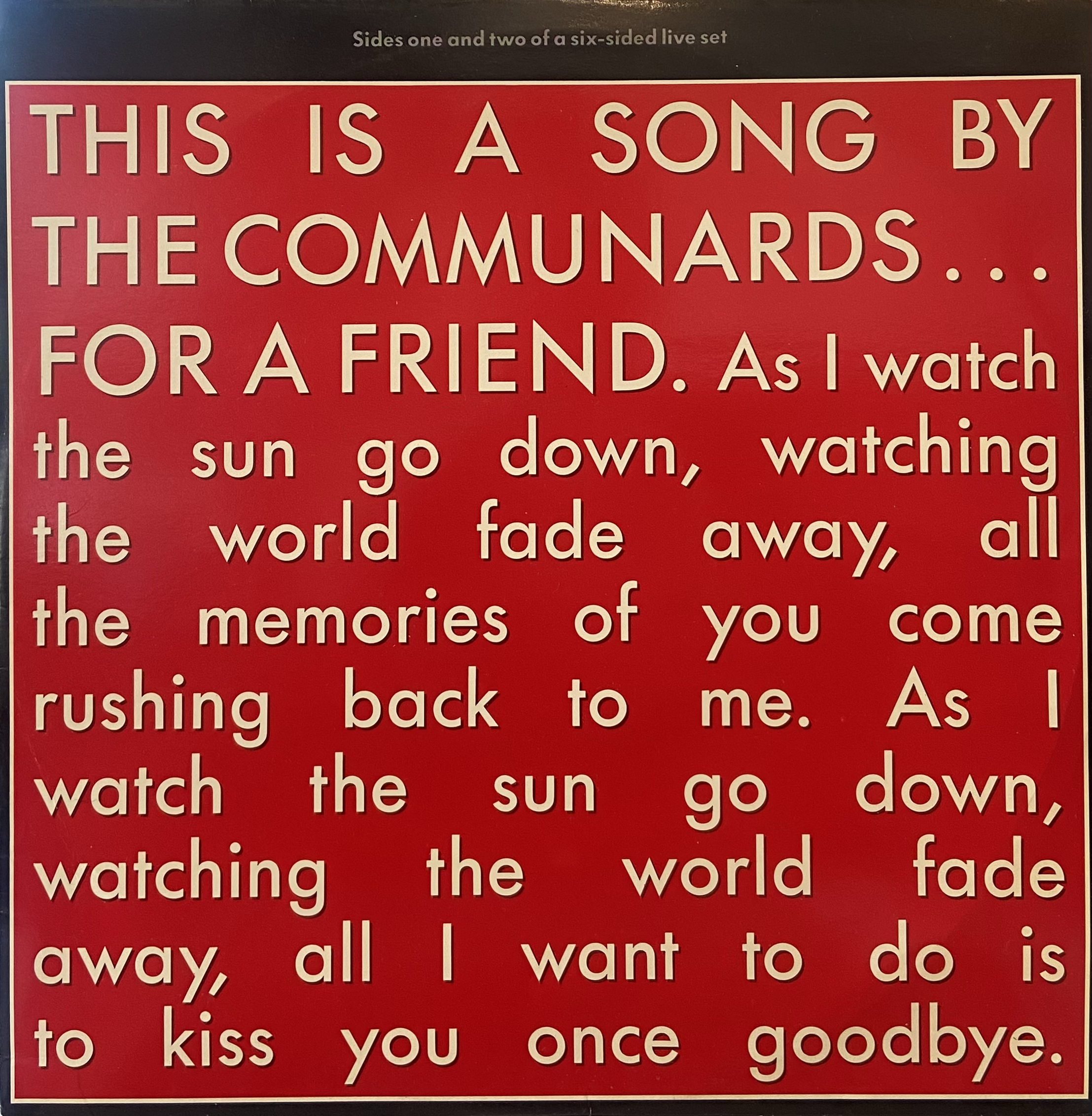 COMMUNARDS - FOR A FRIEND 