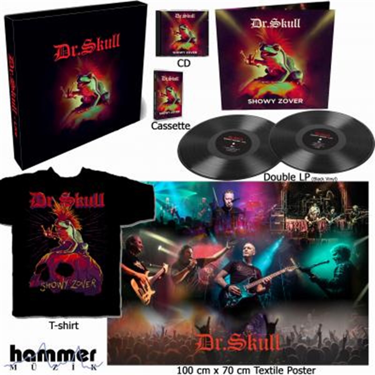 DR. SKULL - SHOWY ZOVER ( 2X BLACK VINYL BOX XET)
