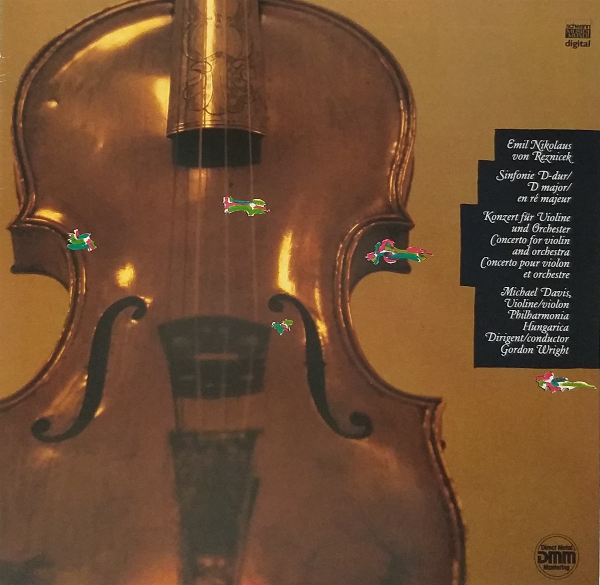 EMIL NIKOLAUS VON REZNICEK; MICHAEL DAVIS, PHILHARMONIA HUNGARICA, GORDON WRIGHT - SINFONIE D-DUR / KONZERT FÜR VIOLINE UND ORCHESTER