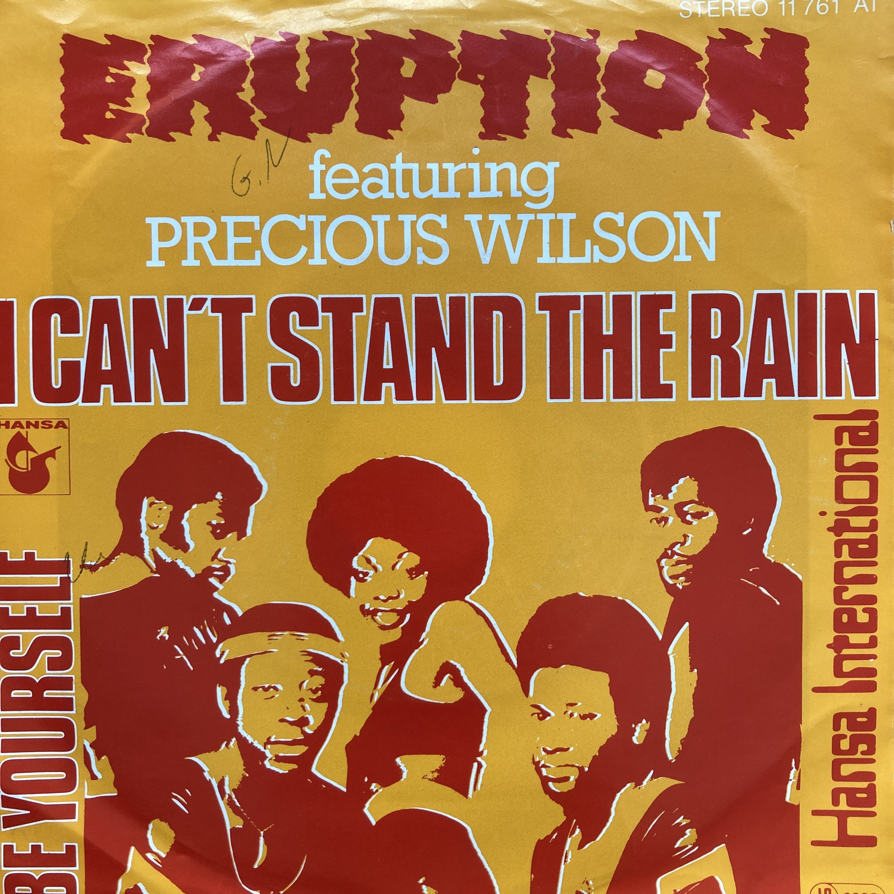 ERUPTION FEATURING PRECIOUS WILSON – I CAN'T STAND THE RAIN