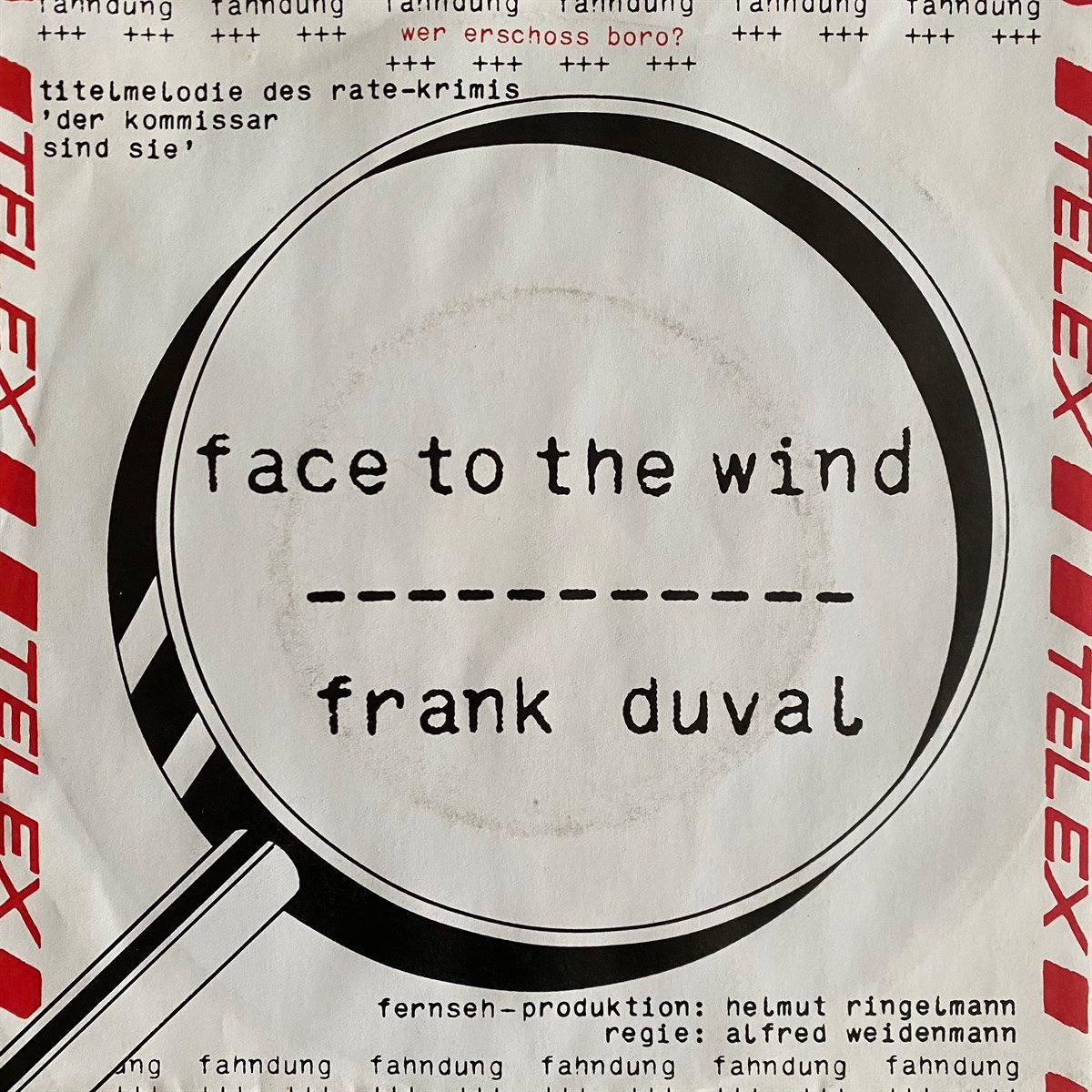 FRANK DUVAL - FACE TO THE WIND