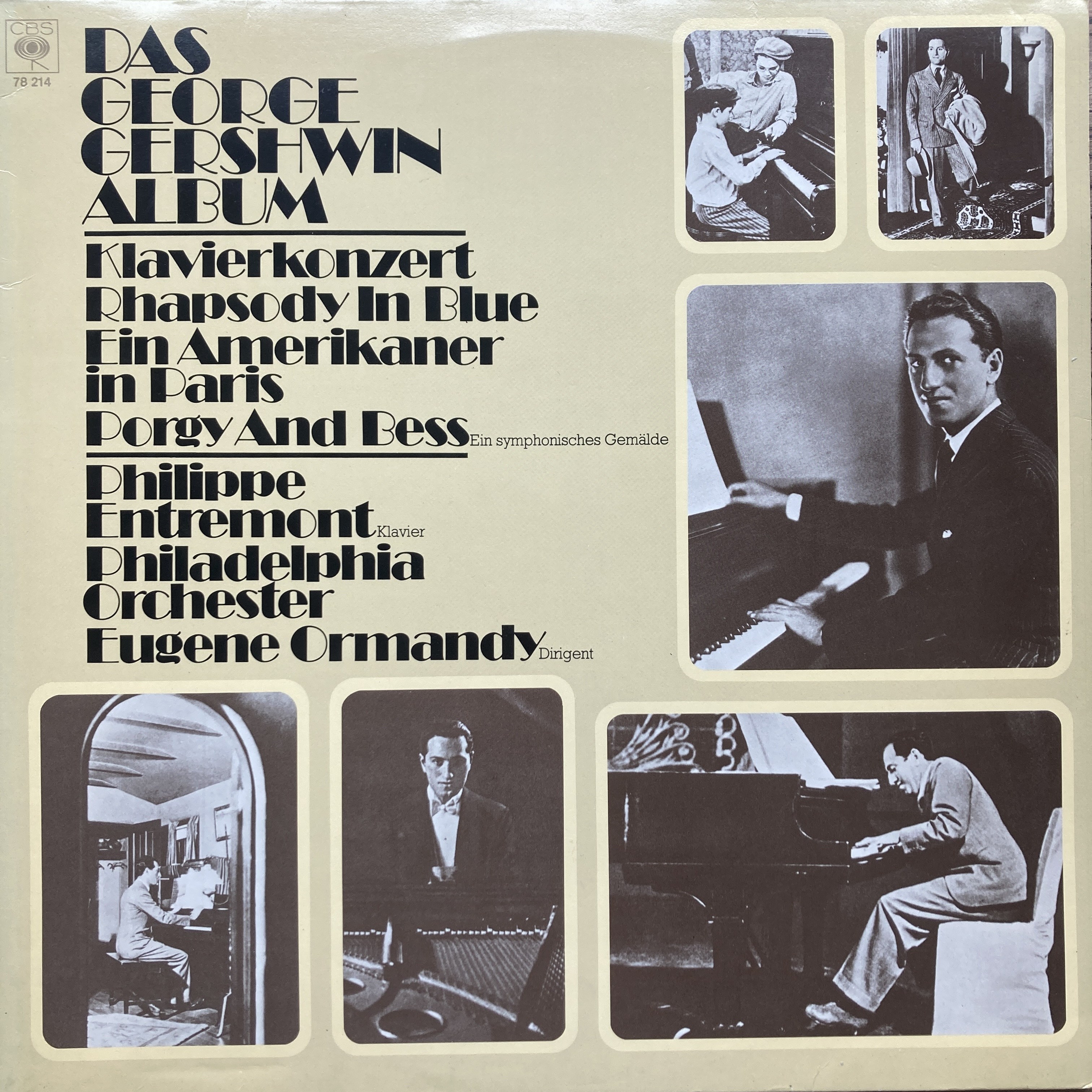GEORGE GERSHWIN - PHILIPPE ENTREMONT, PHILADELPHIA ORCHESTRA, EUGENE ORMANDY – DAS GEORGE GERSHWIN ALBUM